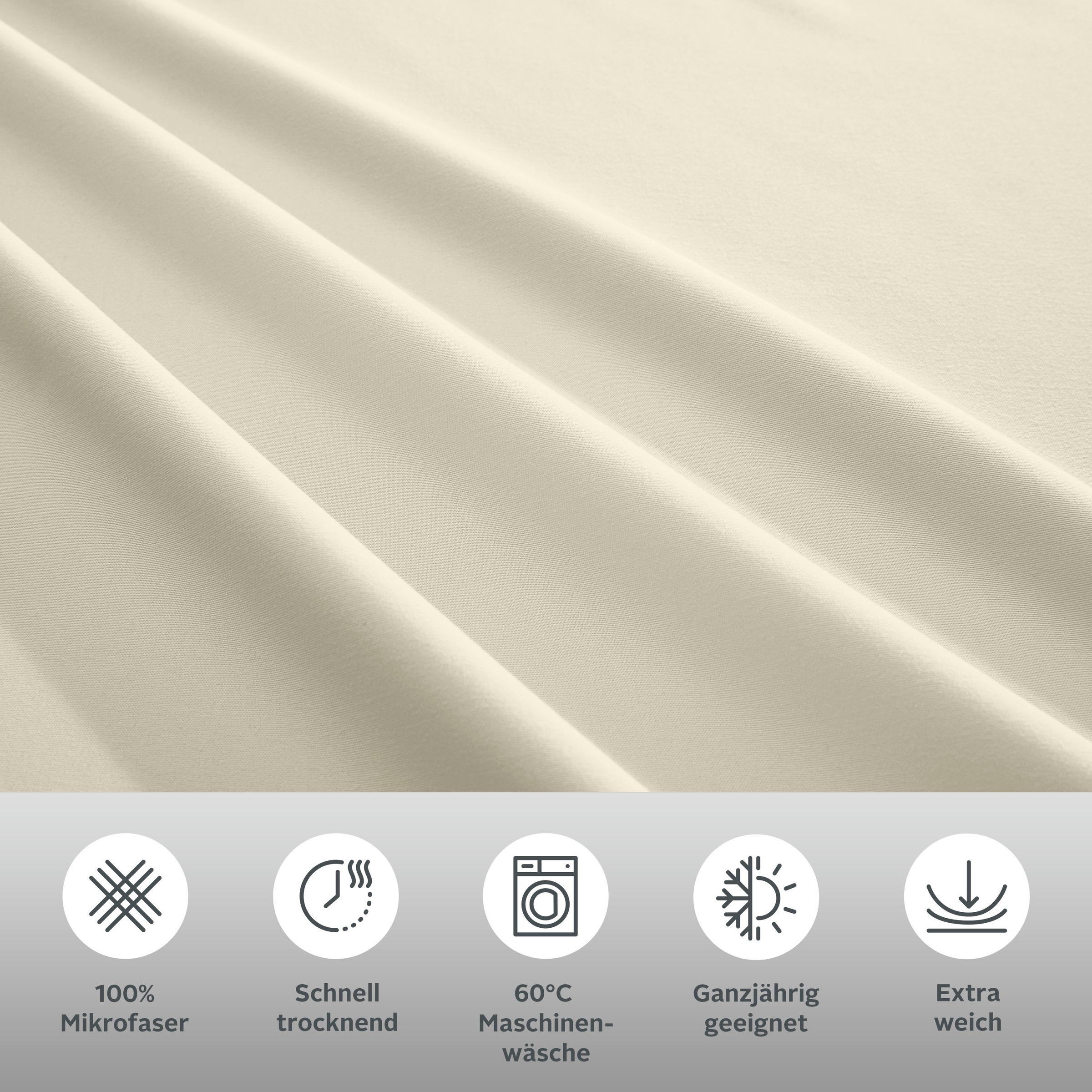 Thumbnail - OTTO home Bettwäsche "Desner" 3 Stk. Premium Qualität, 100 % Polyester, sehr weich, uni, ab 135x200 cm