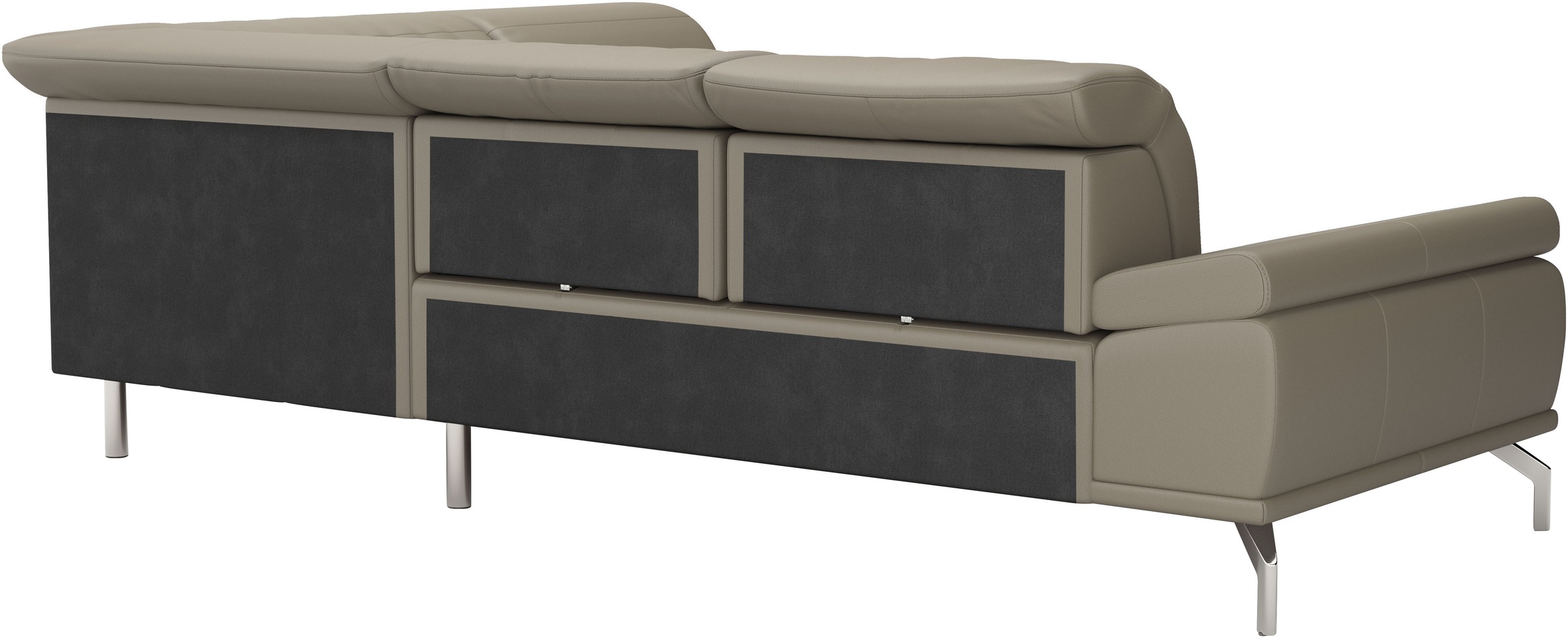 Places of Style Ecksofa »Caluna«, Inkl.Sitztiefenverstellung, wahlweise mit Kopf- und Armteilverstellung