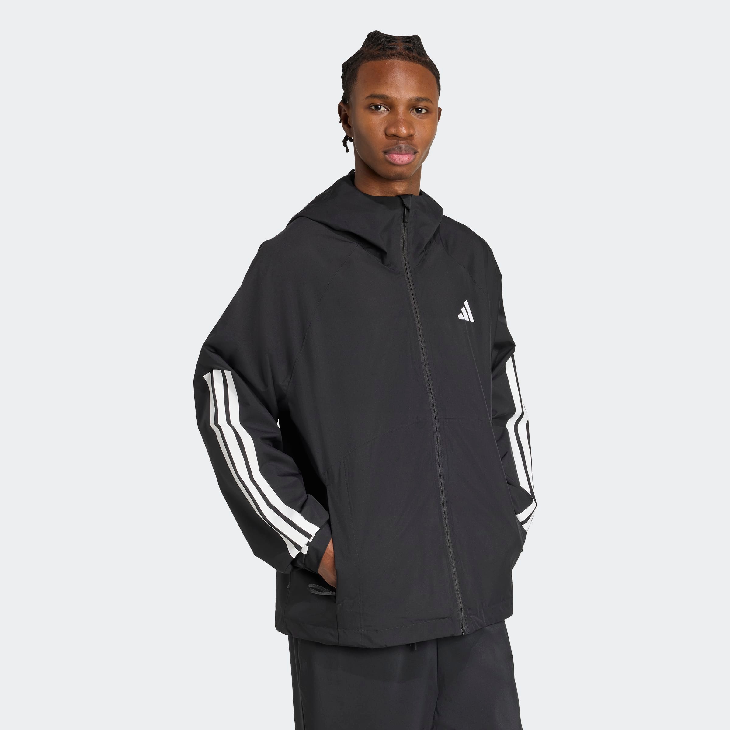 adidas Sportswear Trainingsjacke "ESSENTIALS CLIMAPROOF 3-STREIFEN" günstig online kaufen