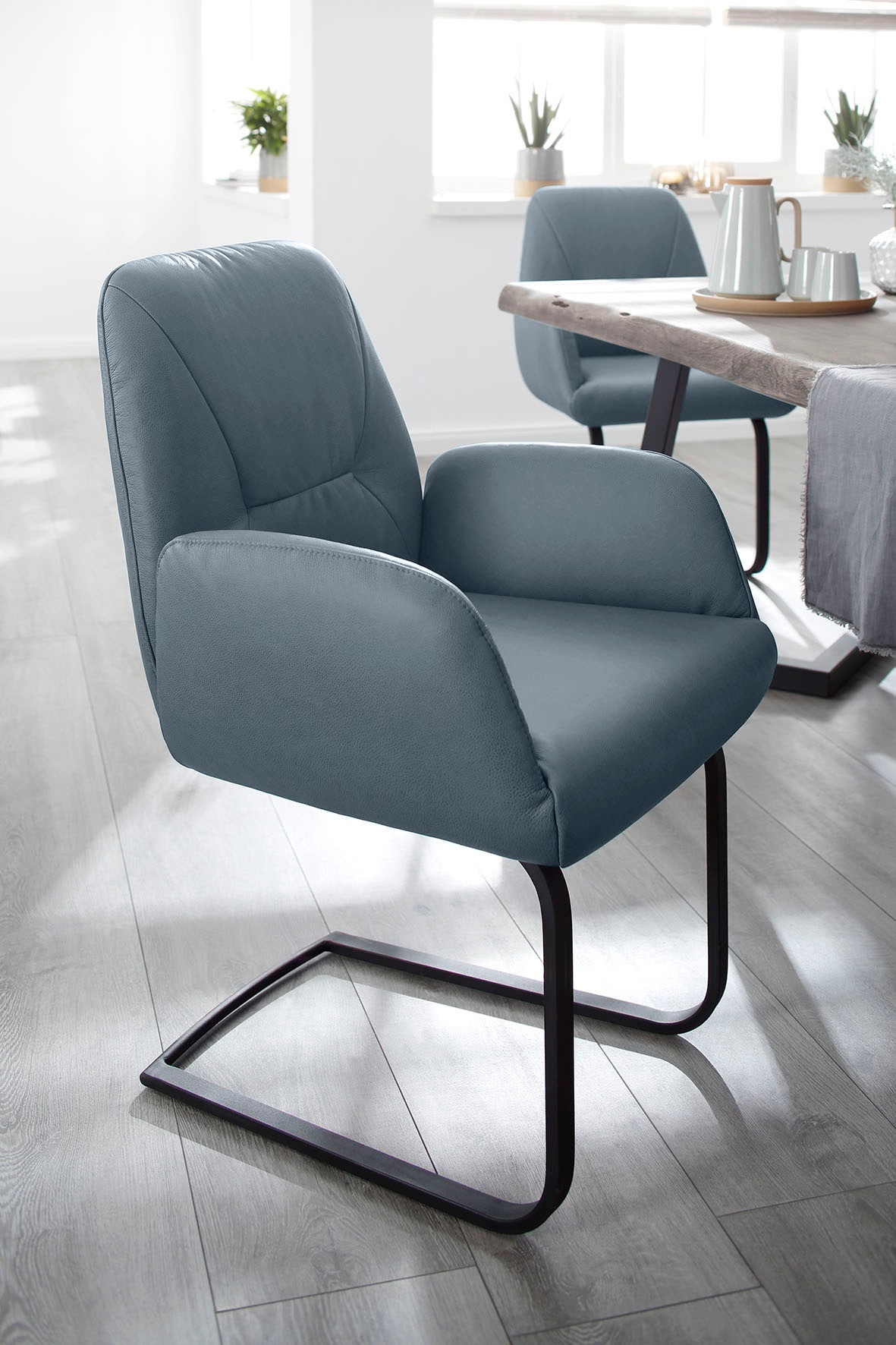 Thumbnail - W.SCHILLIG Freischwinger "ole" (Set) 4 Stk.2er- oder 4er-Set, Gestell in Schwarz pulverbeschichtet