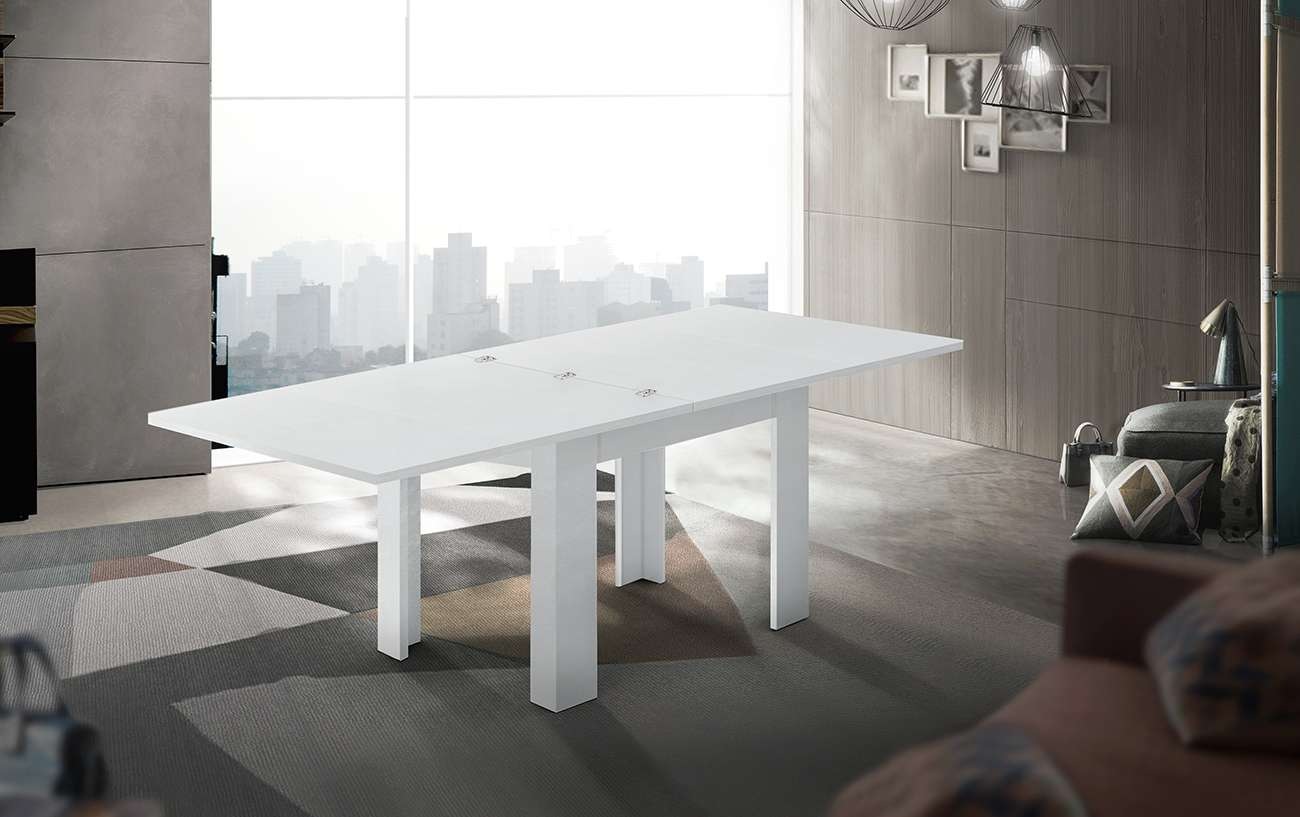 Home Affaire Jesi Dining Table White 90x90x75cm 3