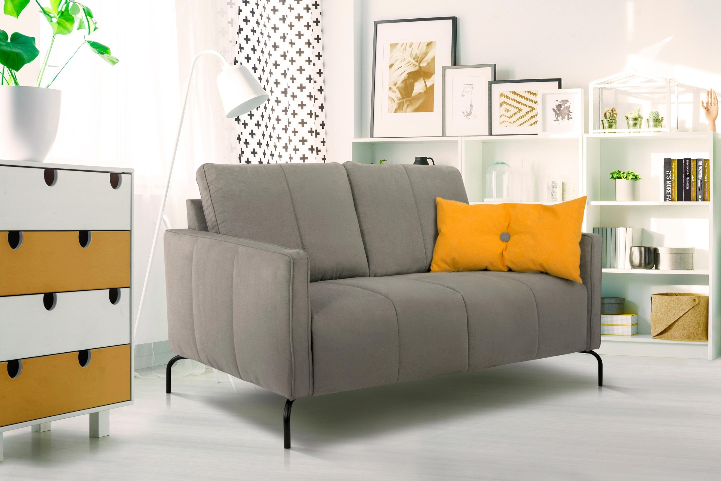 Home affaire 2-Sitzer "Xeen" mit feiner Steppung und Keder günstig online kaufen