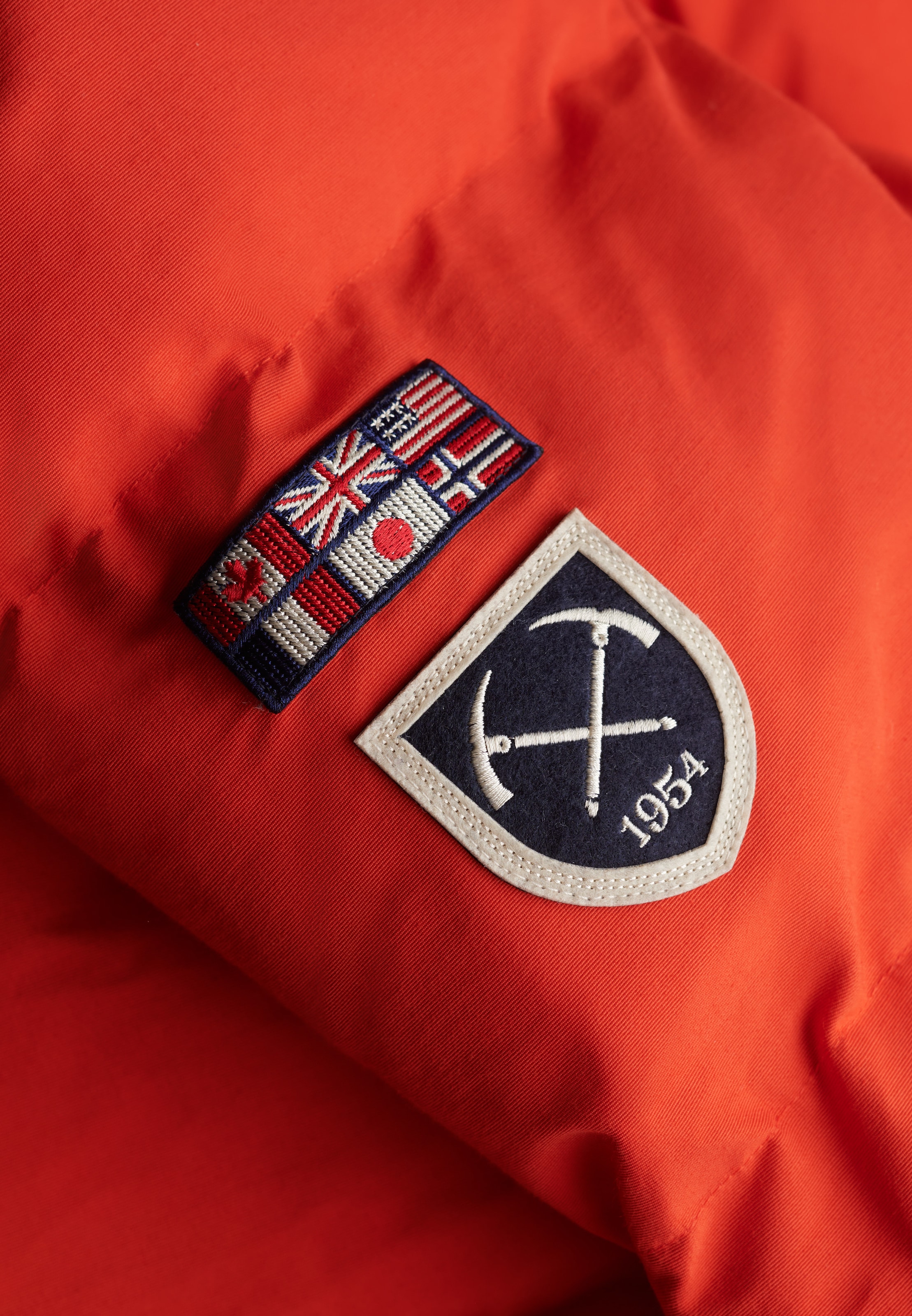 Superdry Steppjacke »EVEREST EXPEDITION PARKA« mit Kapuze Materialmix, slim fit