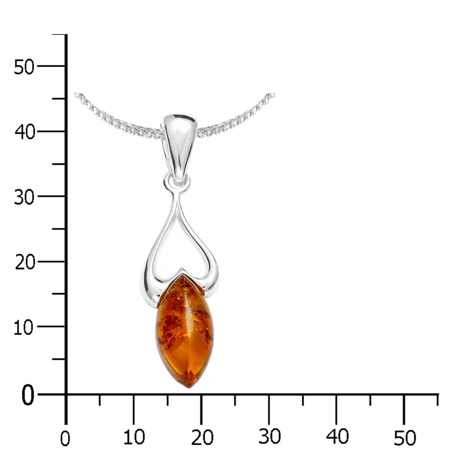 OSTSEE-SCHMUCK Kette mit Anhänger »- Charlotte - Silber 925/000 - Bernstein«
