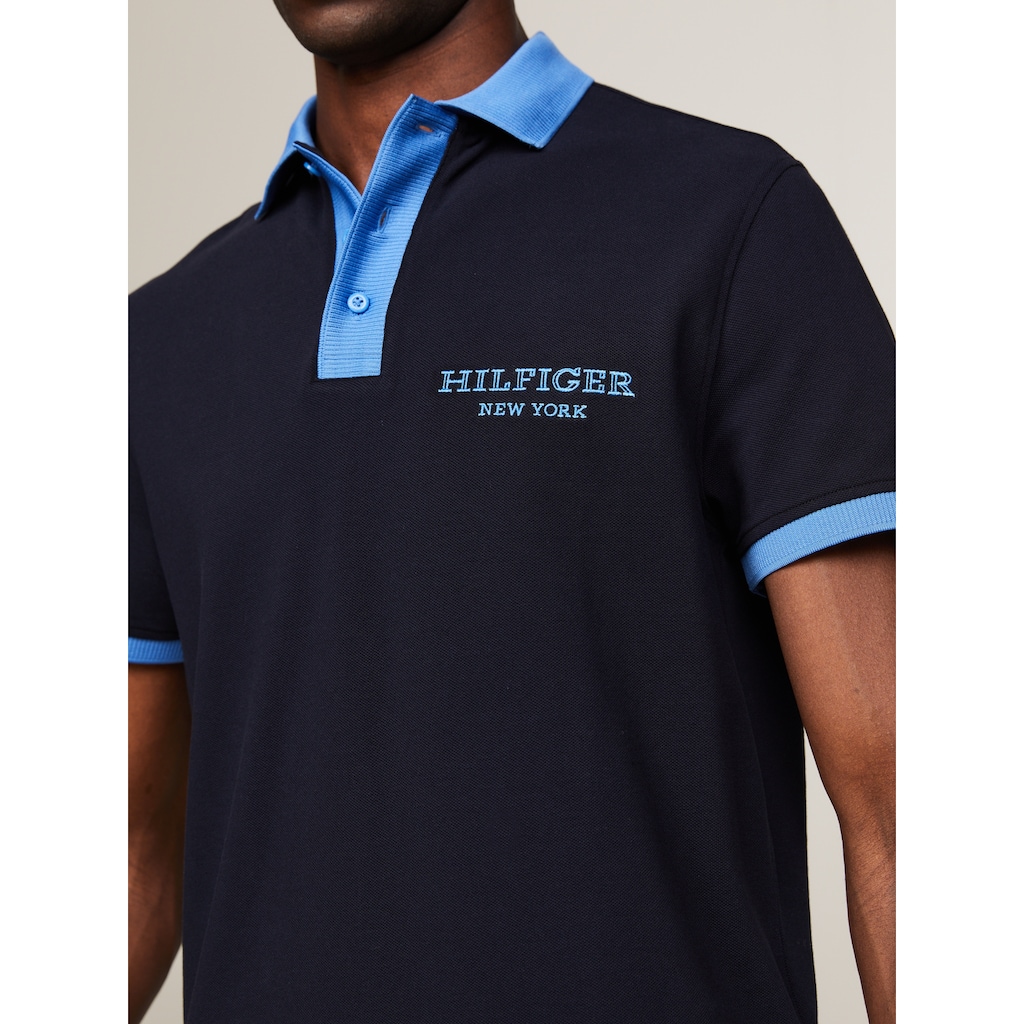 Tommy Hilfiger Poloshirt »MONOTYPE RINGER REG POLO«, kontrastfarbene Details