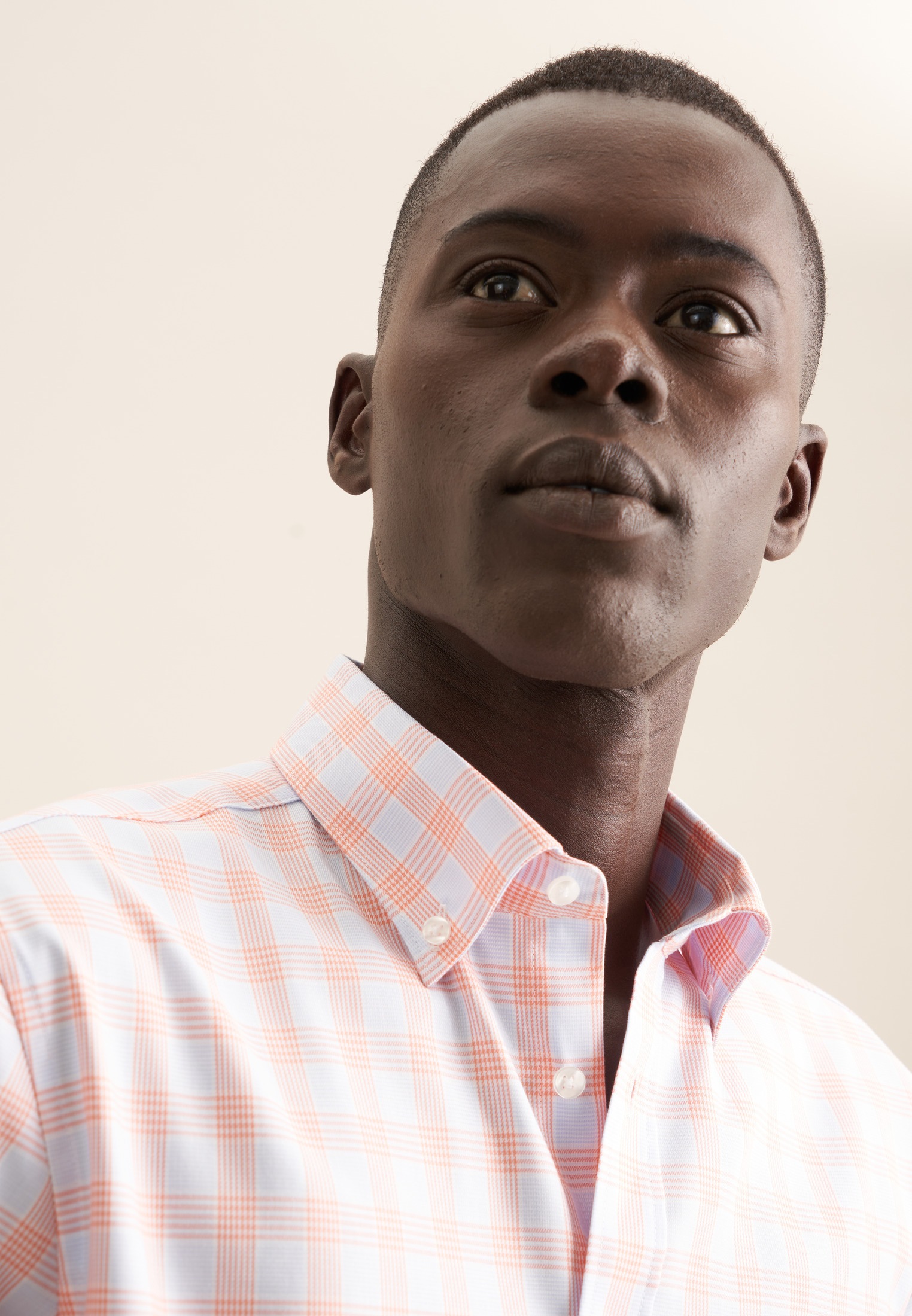 Thumbnail - seidensticker Businesshemd "Comfort" Comfort 1/2 Button-Down-Kragen Karo