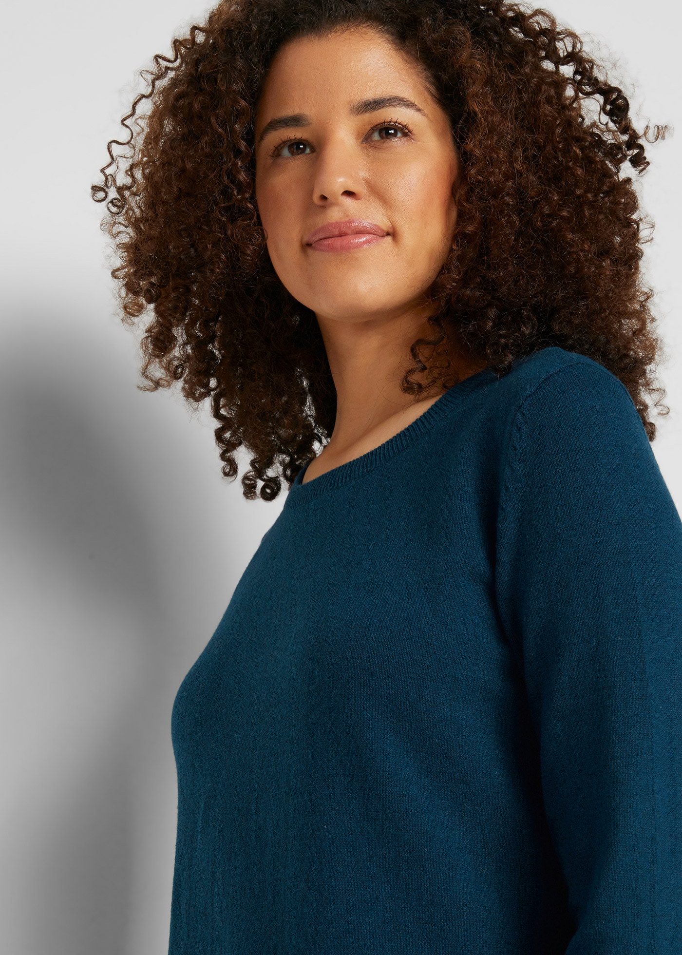 bonprix Strickkleid Strickkleid mit recycelter Baumwolle