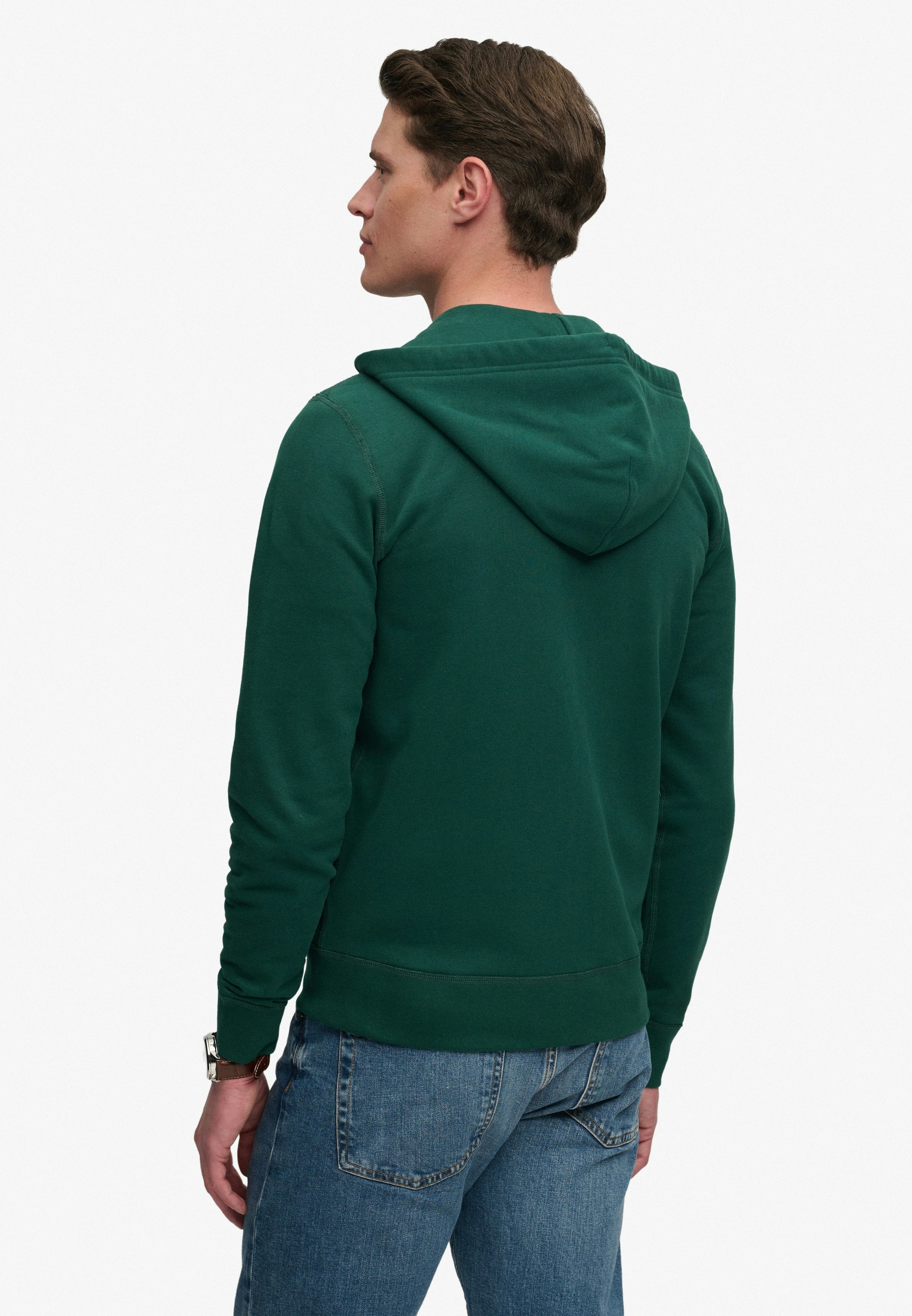 Superdry Kapuzensweatjacke »ESSENTIAL SDCO LOGO ZIPHOOD« Baumwollmischung, regular fit