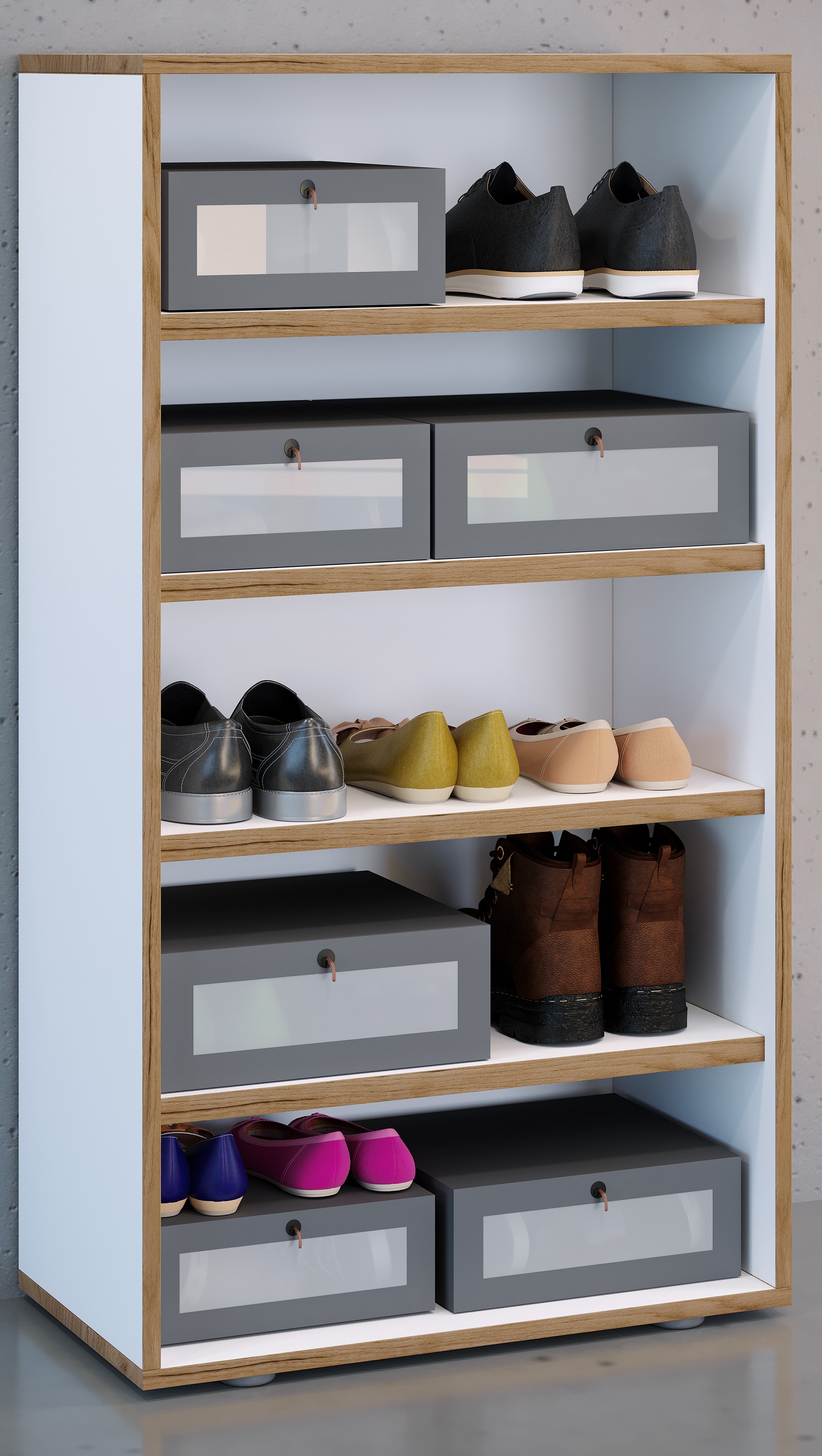VCM Schuhregal »Holz Regal Schuhschrank Schuhregal Salia B60«