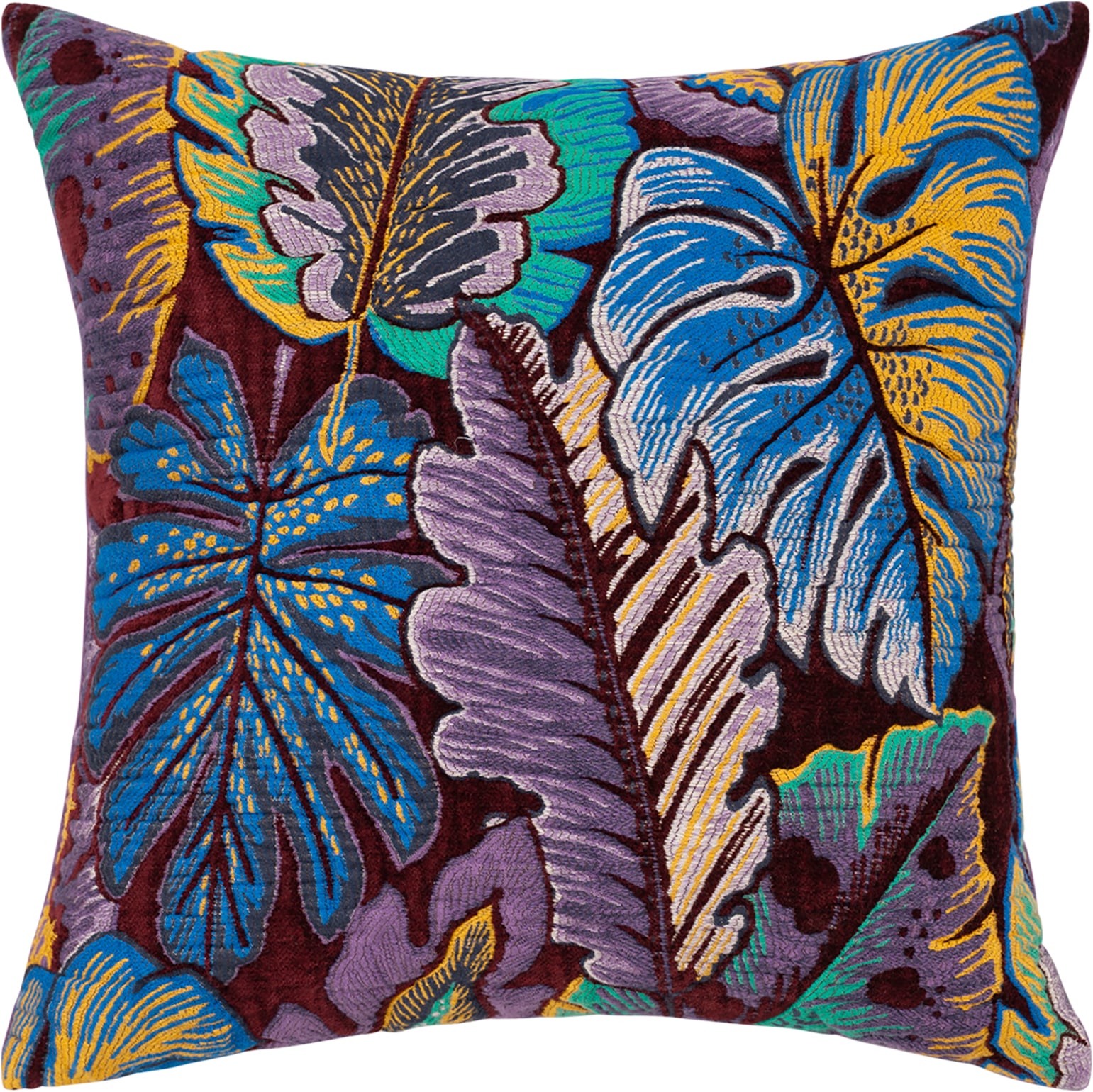 PAD Dekokissen "JUNGLE" Detailreiches Blätterdesign in harmonischer Farbabstimmung