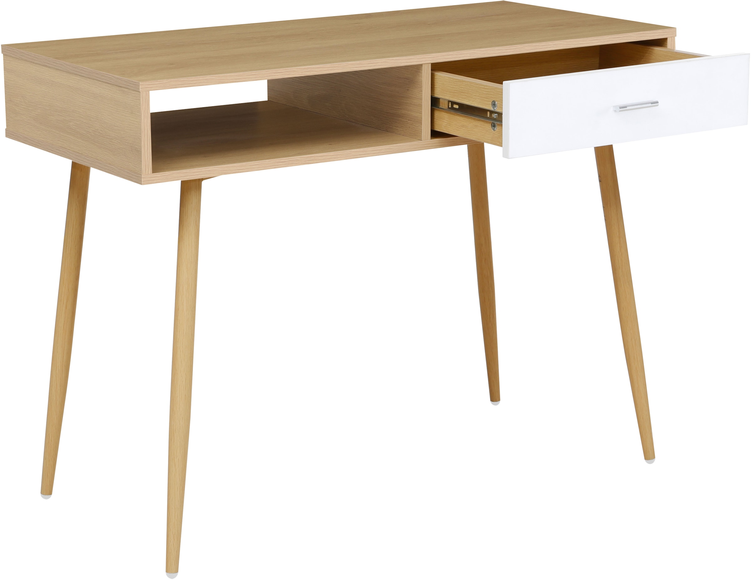 INOSIGN Schreibtisch »Tuuri«, im Scandi-Look, 1 Schublade mit Metallgriff, ABS-Kanten, Breite 100 cm