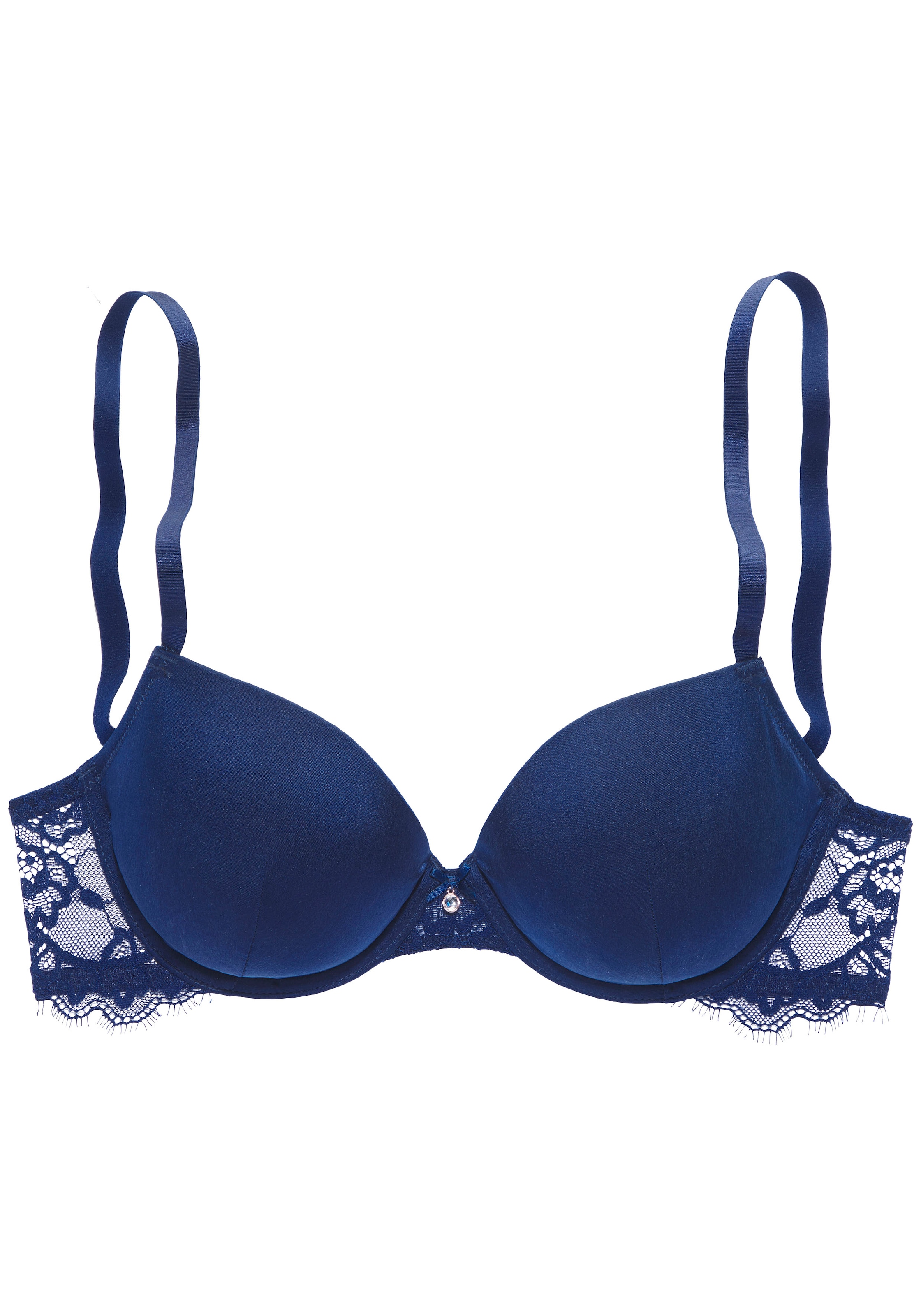 LASCANA Push-up-BH »Alana«, aus edler Qualität mit hohem Seidenanteil und floraler Spitze, Dessous