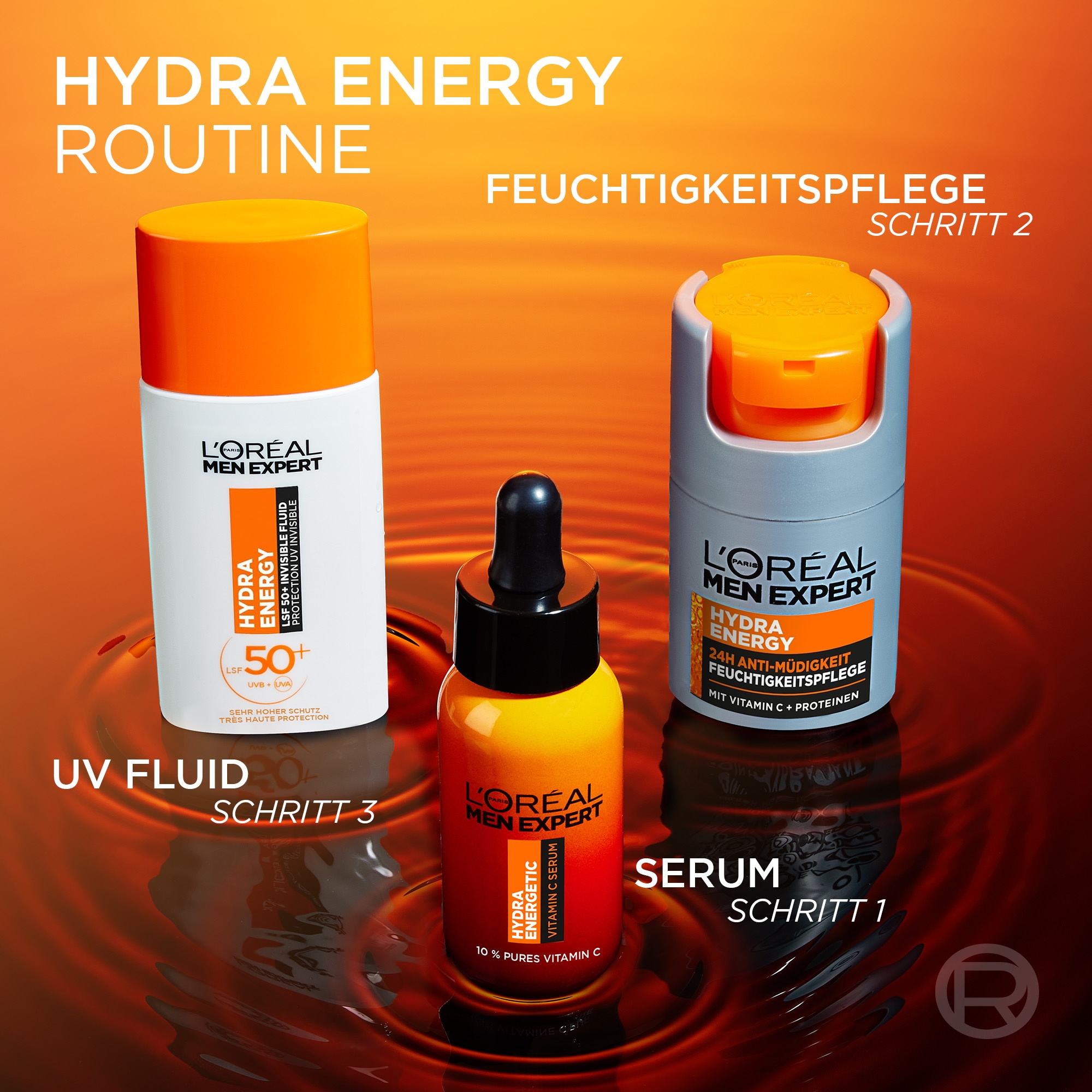 L'ORÉAL PARIS MEN EXPERT Gesichtsgel »HYDRA ENERGY 24H ANTI-MÜDIGKEIT FEUCHTIGKEITSPFLEGE« hilft bei müder Haut, feuchtigkeitsspendend