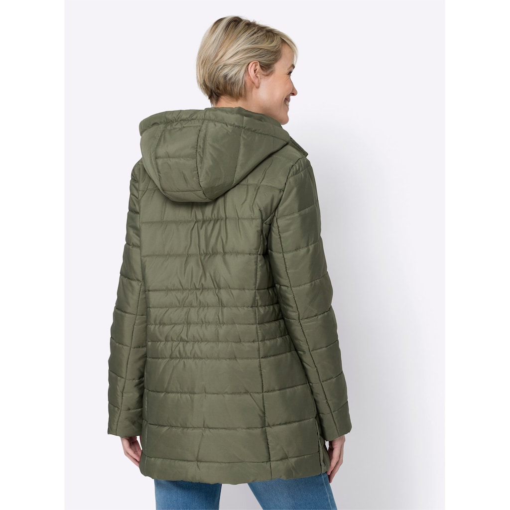 Classic Basics Steppjacke, mit Kapuze