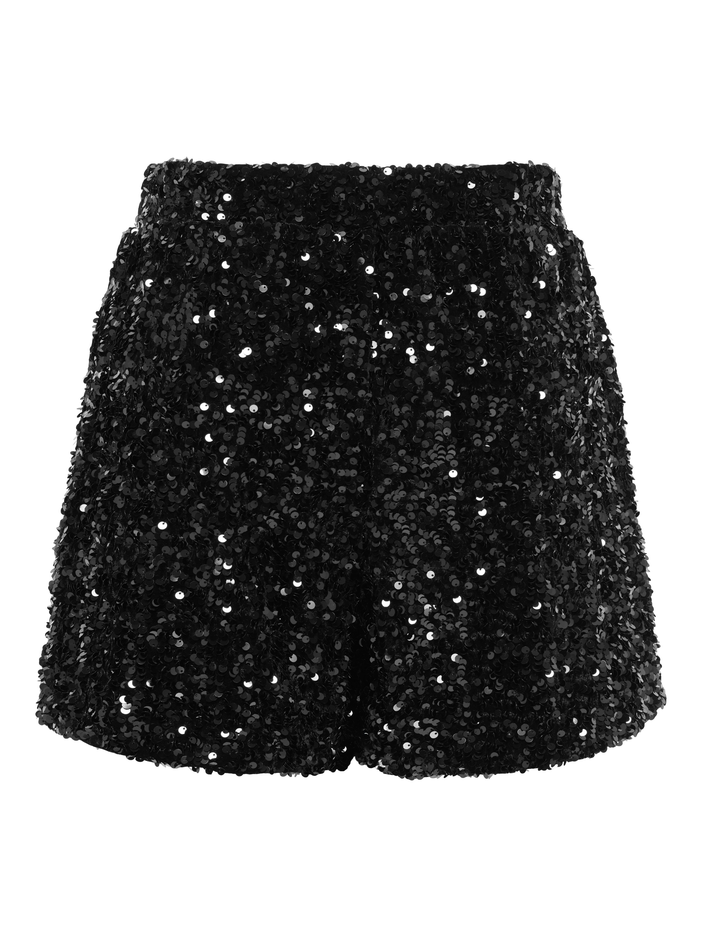 ONLY Shorts »ONLCONFIDENCE NEW SEQUINS SHORTS JRS«  Materialmix, regular fit, Pailletten