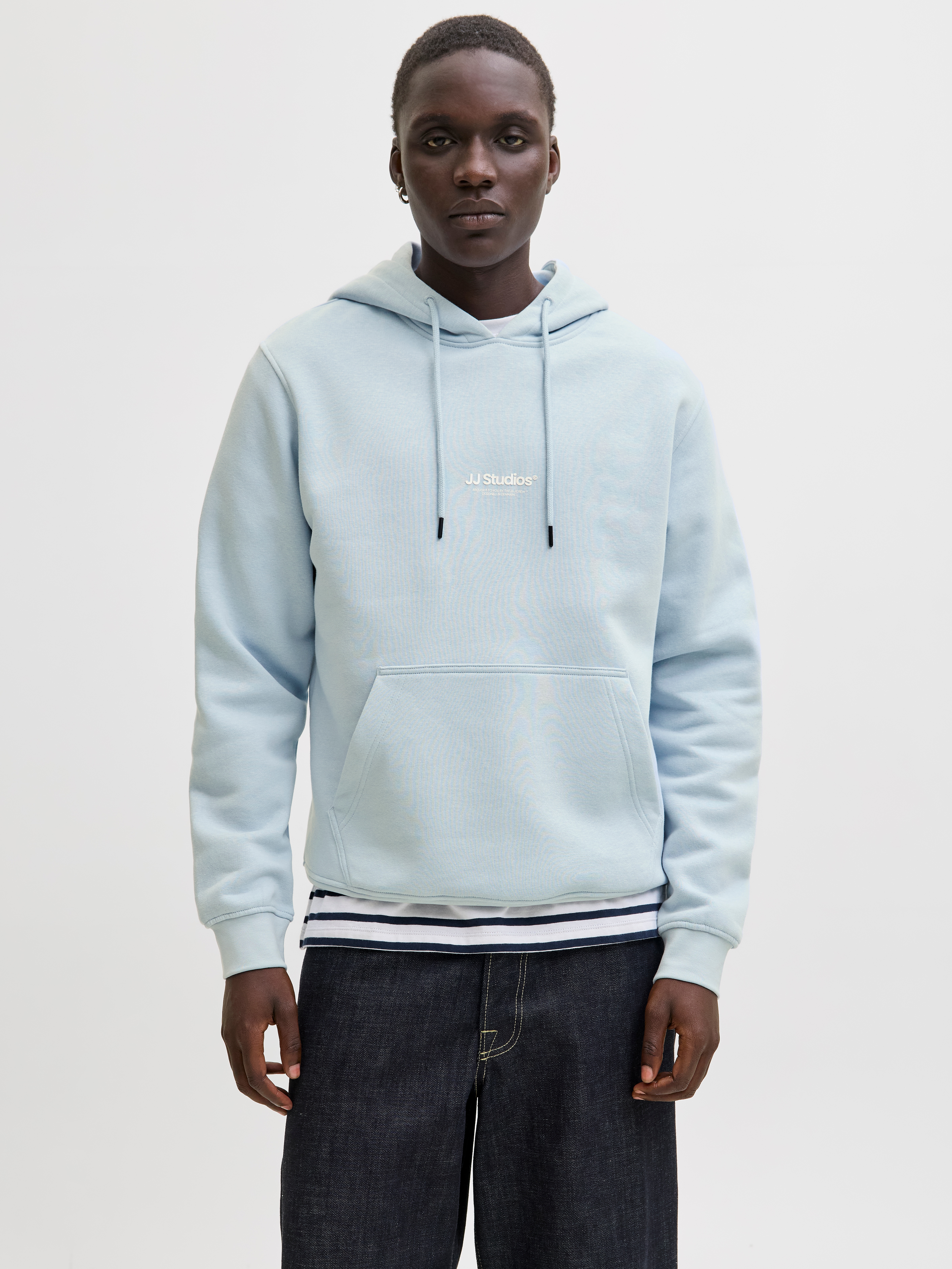 Jack & Jones "JJESOHO SWEAT HOOD NOOS", Baumwollmischung, relaxed fit