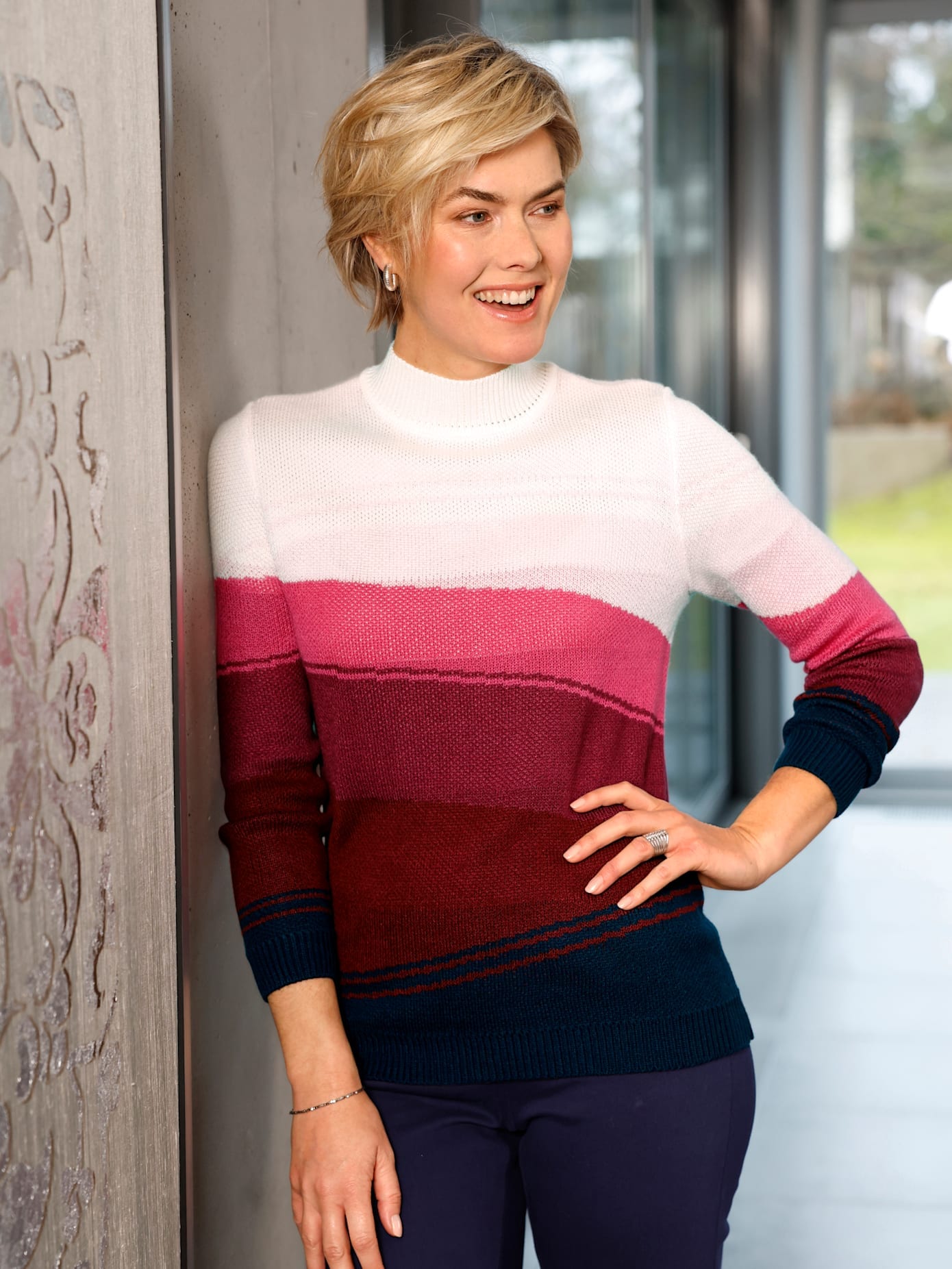 Classic Basics Stehkragenpullover "Stehkragen-Pullover"