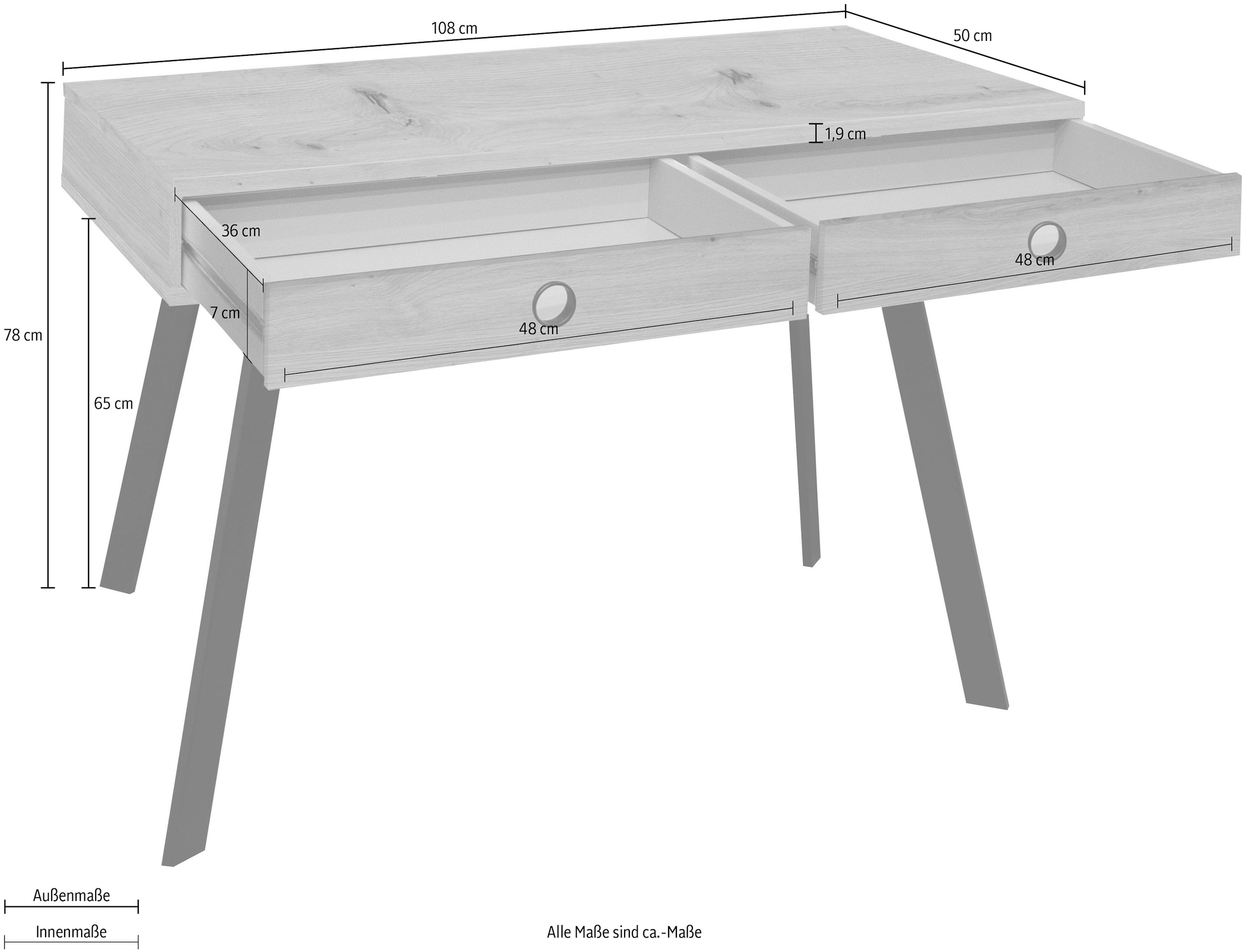 Mäusbacher Schreibtisch »Big System Office«, Breite 108 cm