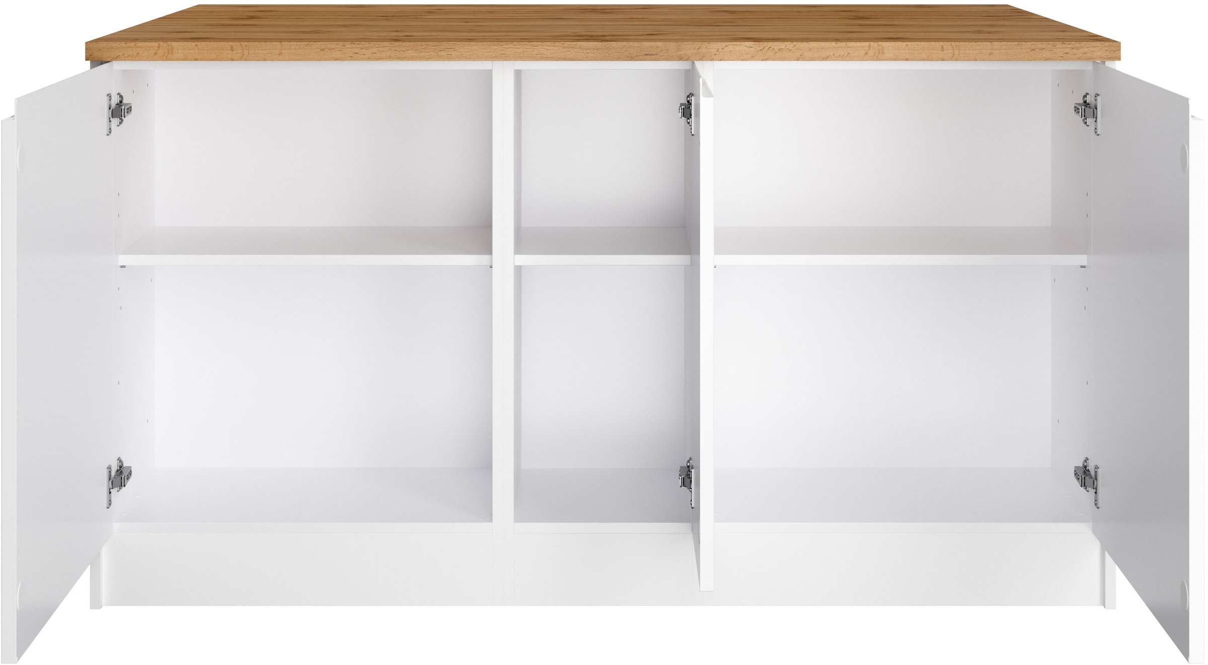 KOCHSTATION Kücheninsel »KS-Virginia« Breite 153 cm, MDF-Fronten, Flaschenregal