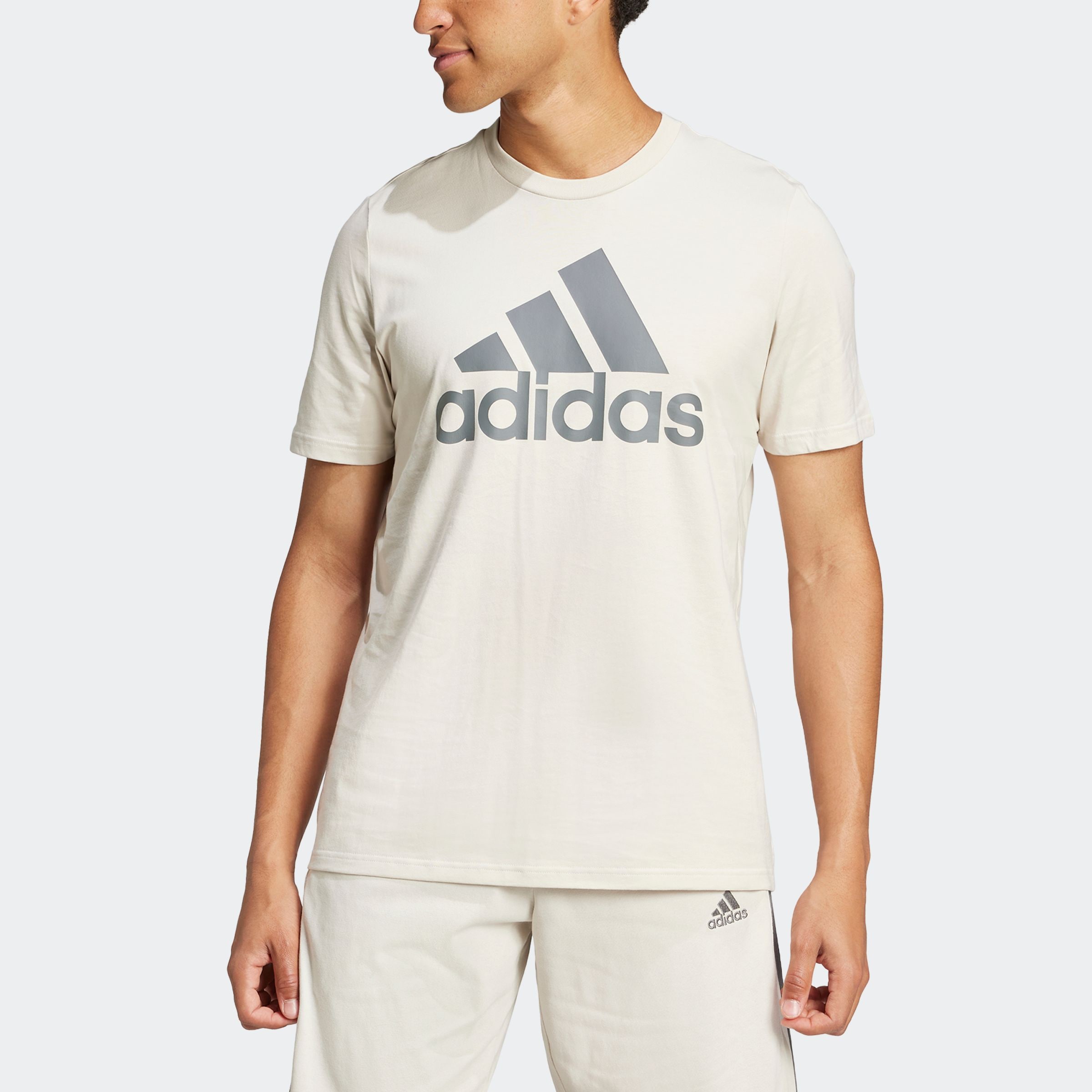 adidas Sportswear T-Shirt "ESSENTIALS SINGLE JERSEY BIG LOGO" Kurzarm, für Fitness und Freizeit, mit großem Logodruck