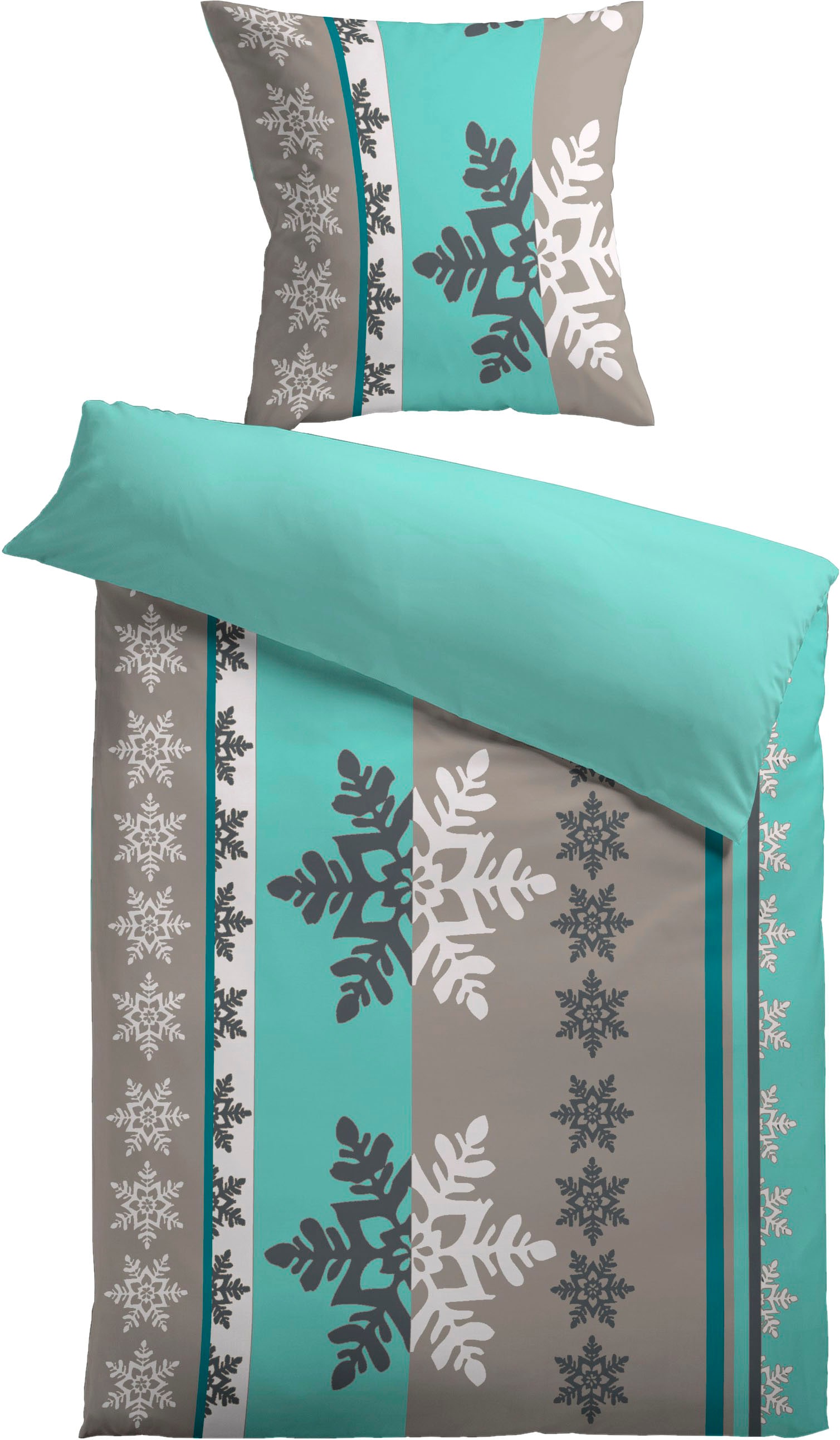 KiNZLER Wendebettwäsche "Mikrofaser Wende-Bettwäsche "St. Moritz"" 2 Stk. k günstig online kaufen