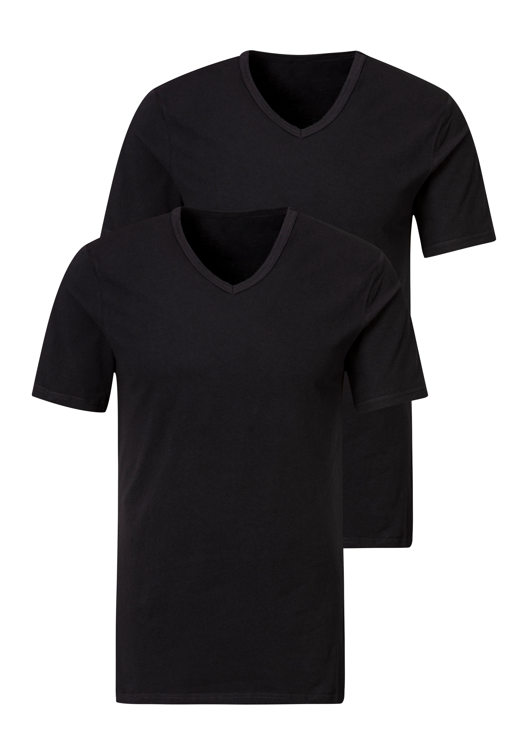 H.I.S Unterziehshirt 2 Stk. tlg., mit V-Ausschnitt und kleinem Logo, Unterh günstig online kaufen