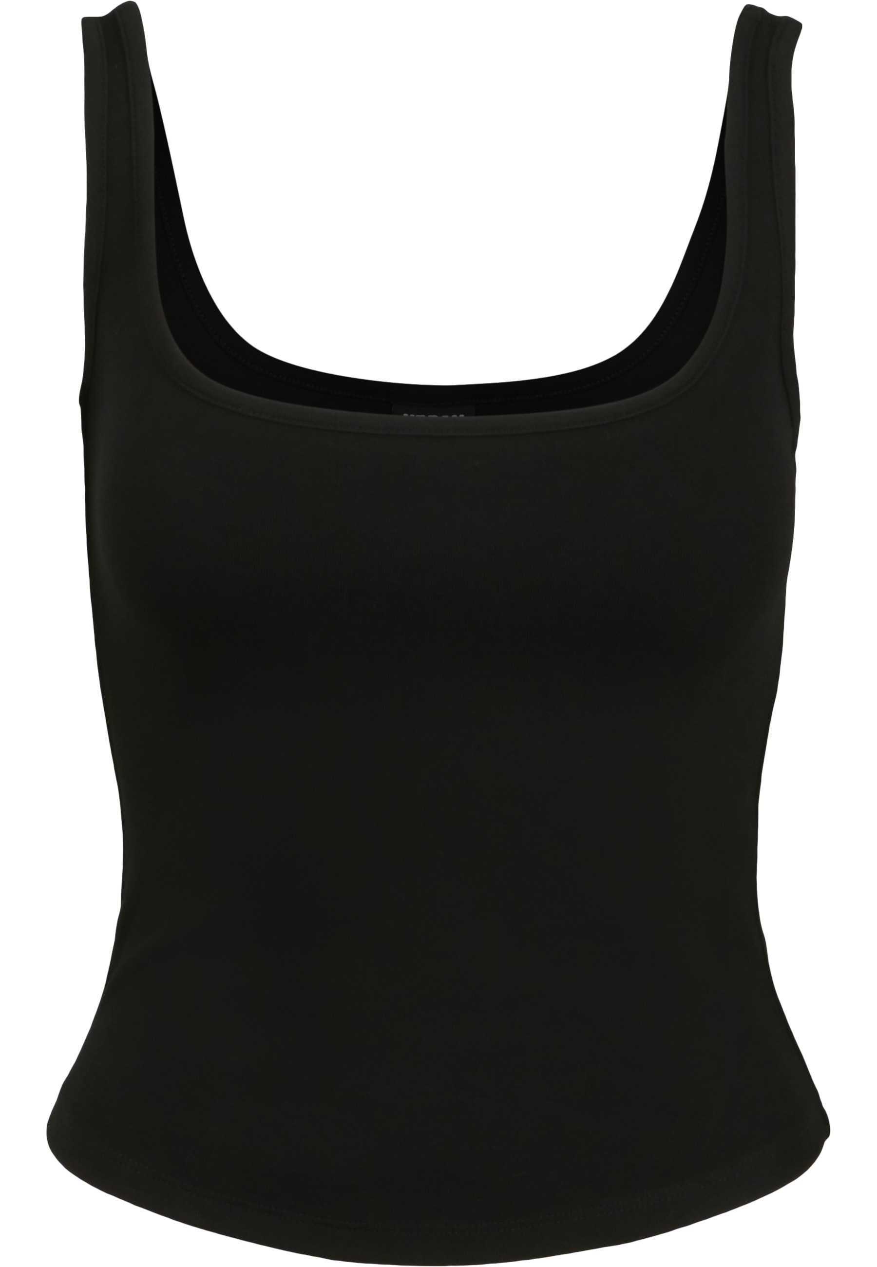 URBAN CLASSICS Tanktop "Urban Classics Damen Ladies Wide Neck Top" 1 Stk. günstig online kaufen