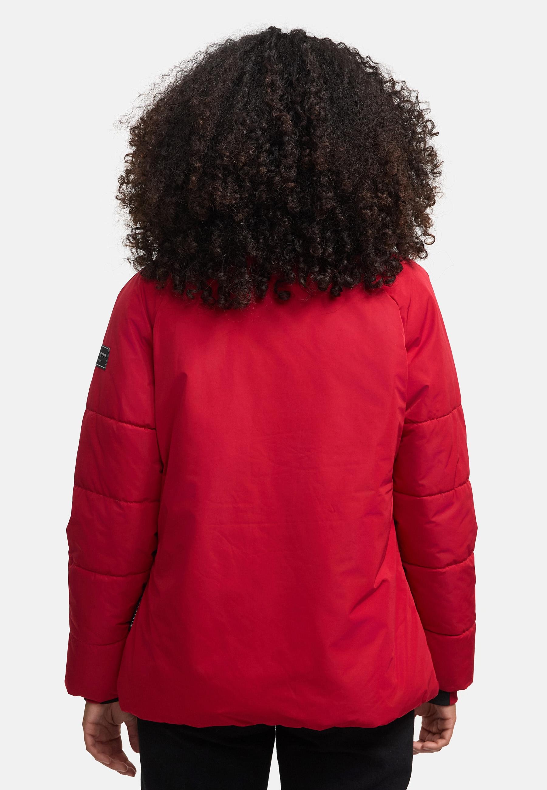 Navahoo Winterjacke »Frostii XIV«, ohne Kapuze, modische Damen Winter Steppjacke mit Kunstfellkragen