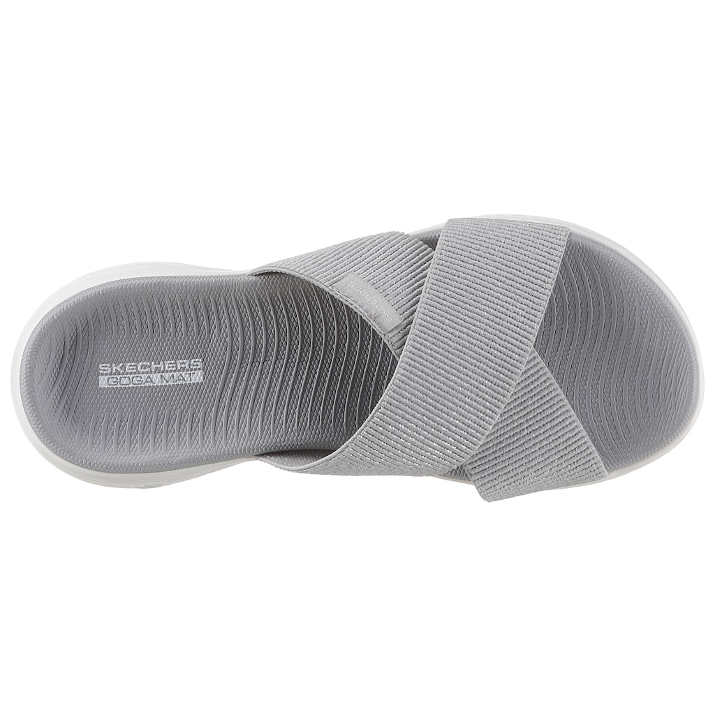 Skechers Pantolette »On the Go 600 Glistening« mit Stretch-Bandage