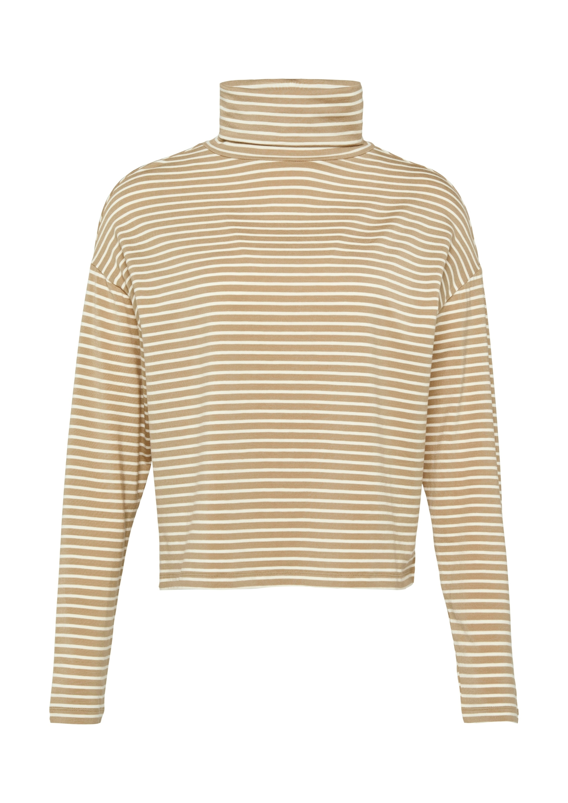 s.Oliver Rollkragenpullover mit Streifenmuster