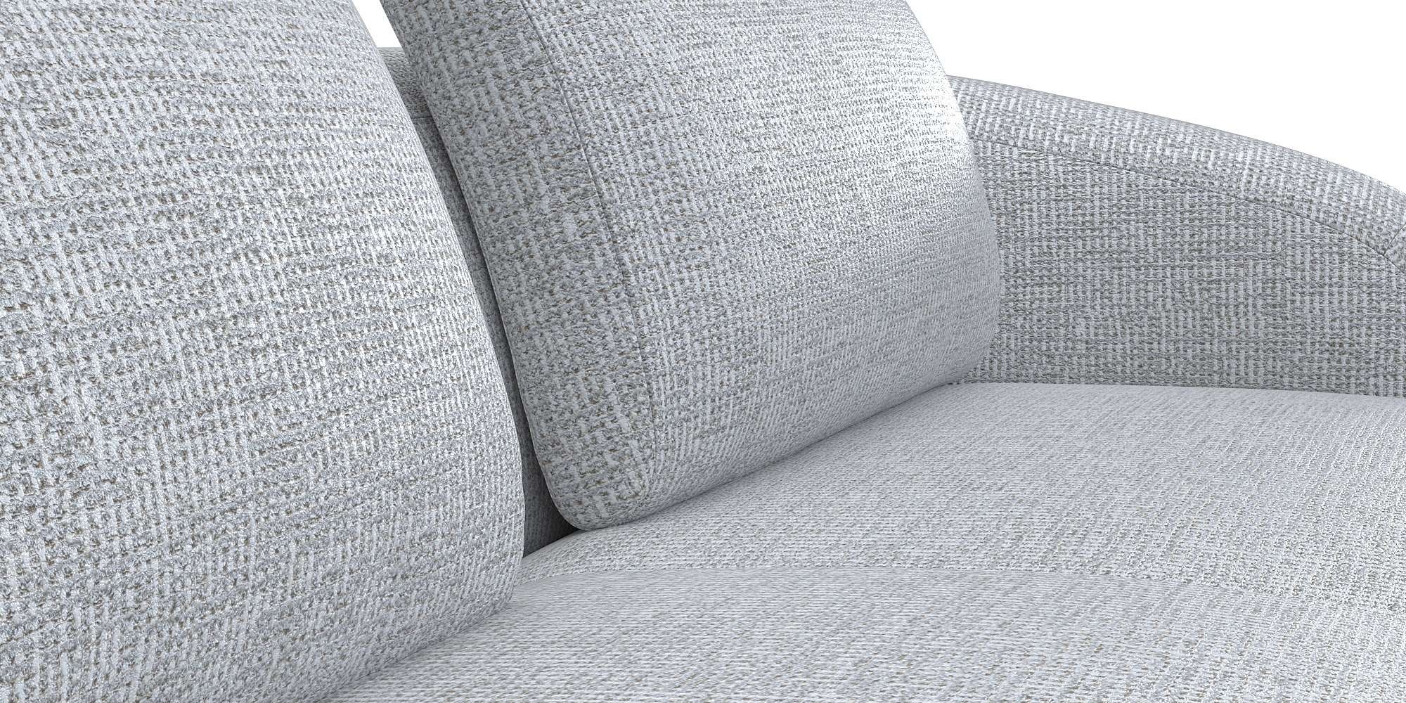 FLEXLUX Wohnlandschaft »Torino, rund, L-Form, Sofa-Ecke mit Recamiere, Longchair-Sofa«, Modernes, organisches Sofa-Design, Kaltschaum, Wellenunterfederung
