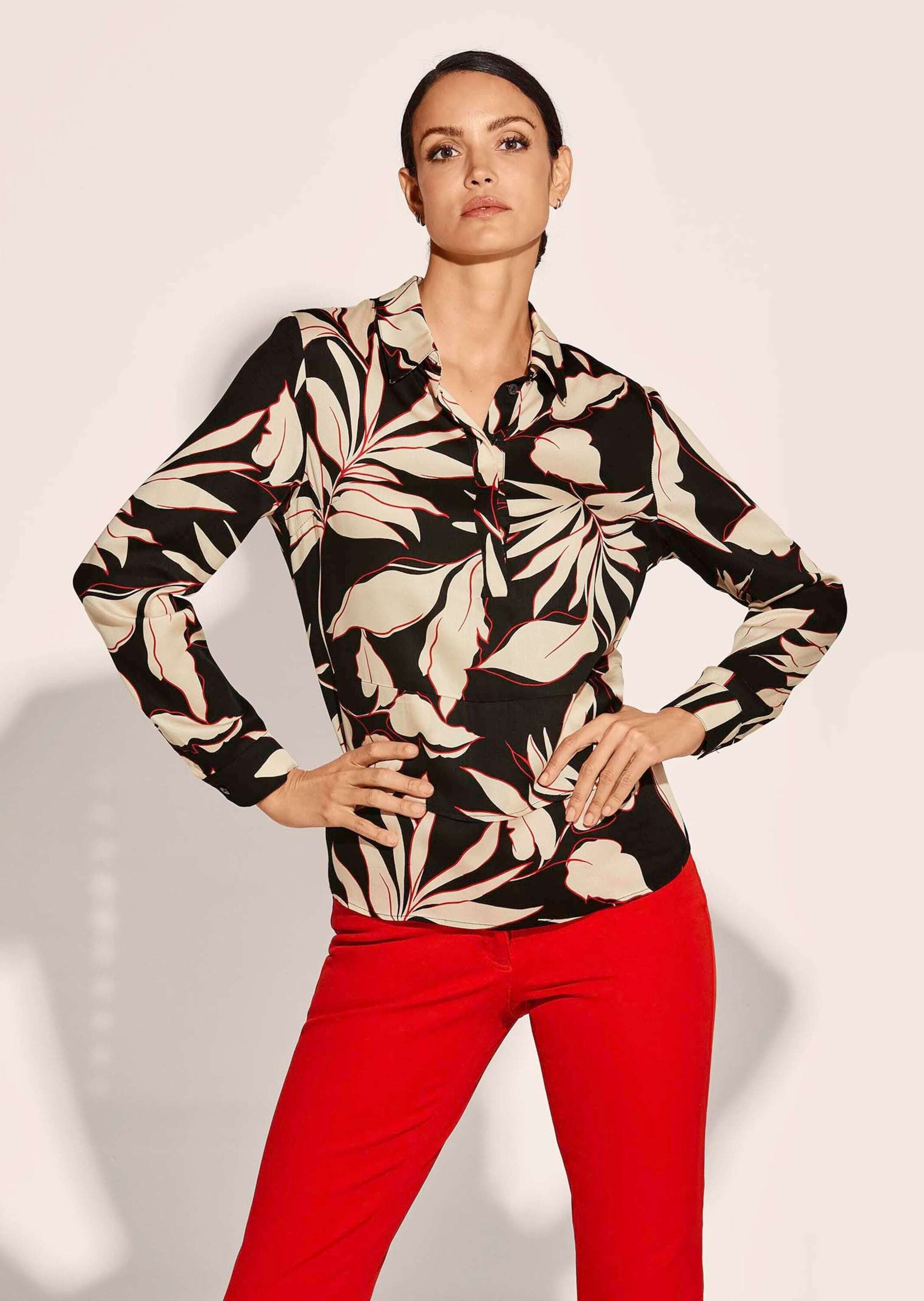 MADELEINE Hemdbluse "Bluse Bluse aus zarter Viskose mit Blütenprint" günstig online kaufen