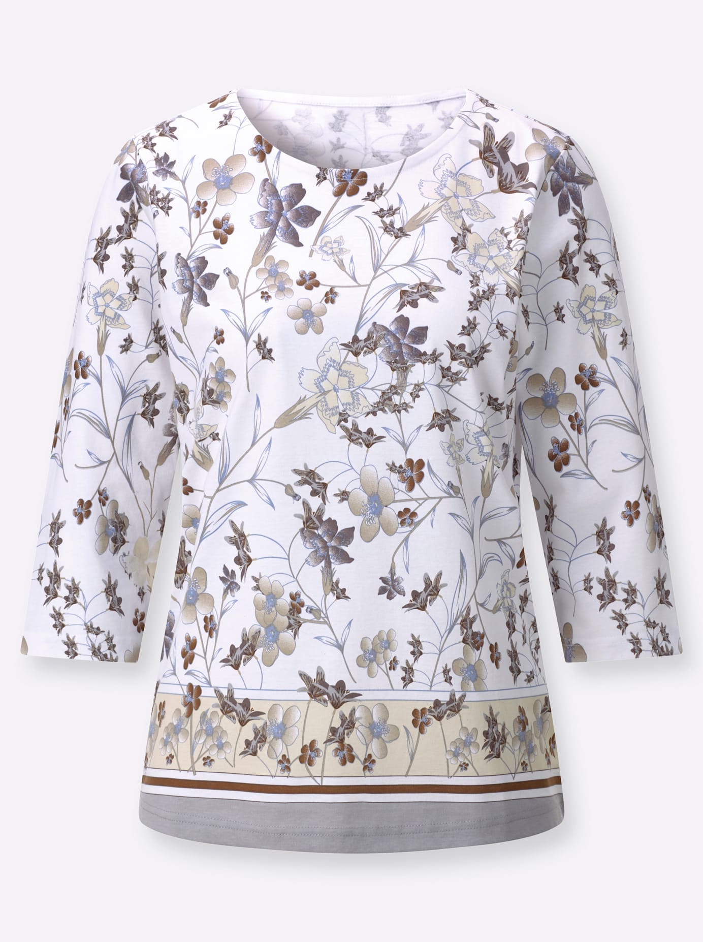 Classic Basics 3/4-Arm-Shirt »Rundhals-Shirt« 1 tlg.