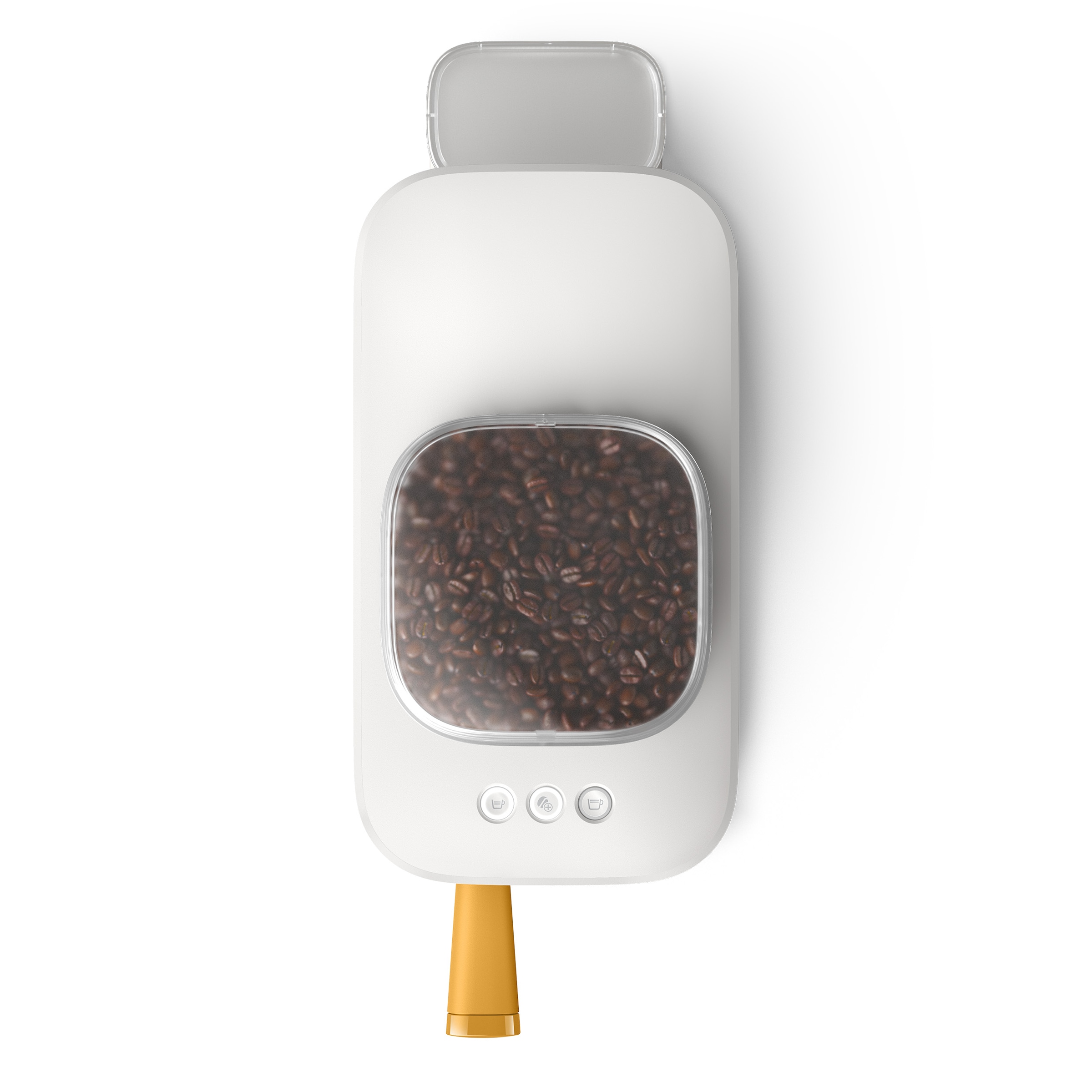 PHILIPS baristina Espressomaschine »BAR300/03 mit Mahlwerk für ganze Bohnen« 16 bar Pumpendruck, Naturweiß​/Mangogelb