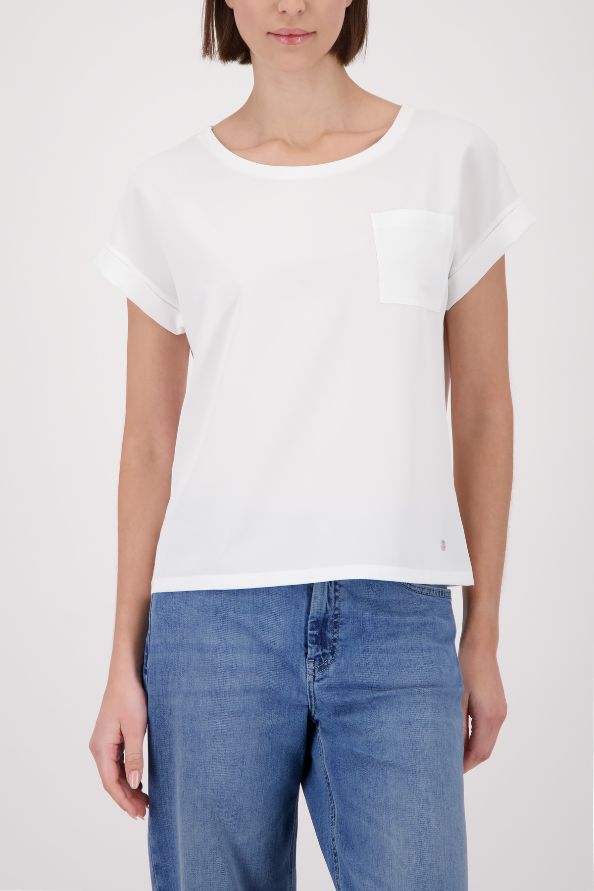 Monari Schlupfbluse mit Brusttasche