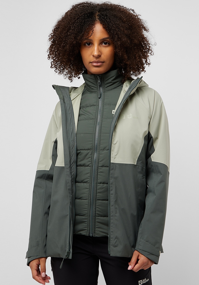 Jack Wolfskin 3-in-1-Funktionsjacke »GLAABACH 3IN1 JKT W«, mit Kapuze