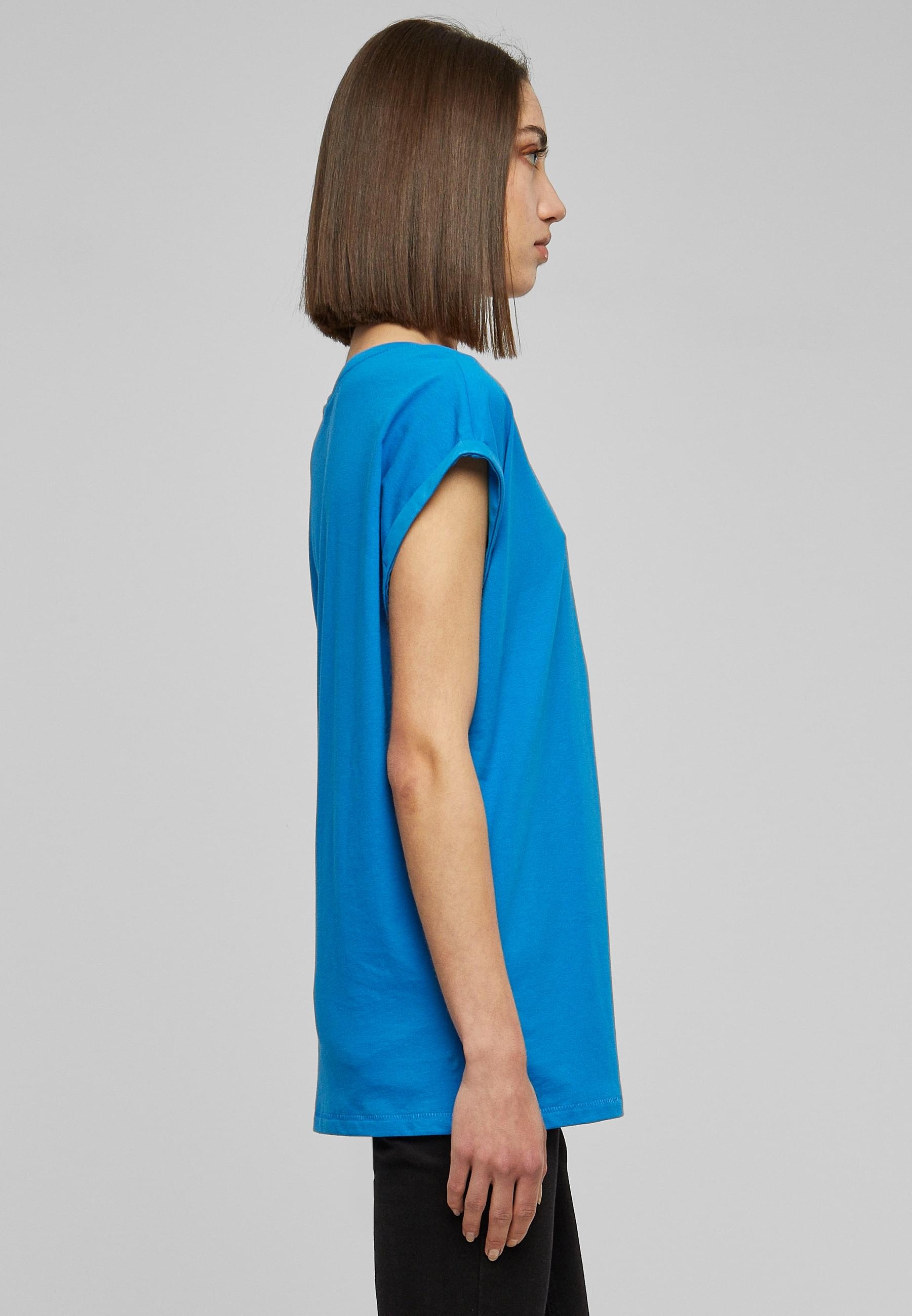 URBAN CLASSICS Kurzarmshirt »Urban Classics Damen Ladies Extended Shoulder Tee«, (1 tlg.)
