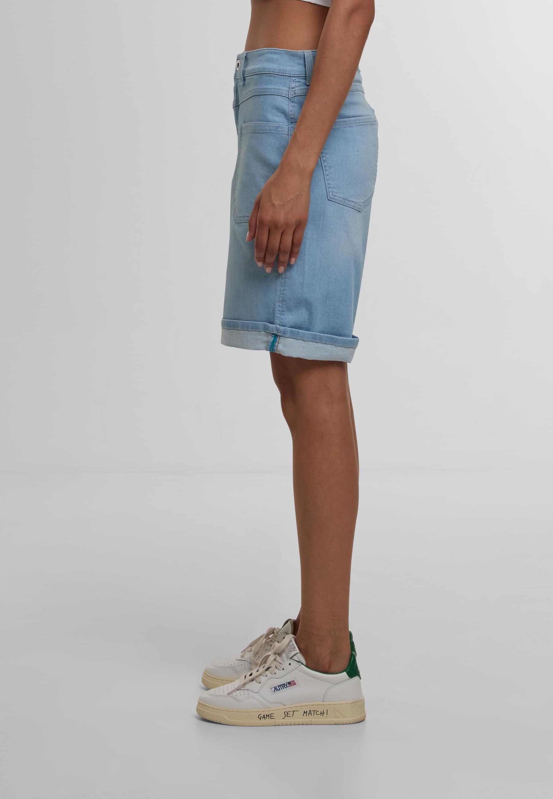 AENGELS Bequeme Jeans »AENGELS Wide Leg Short Modern Authentic light denim«