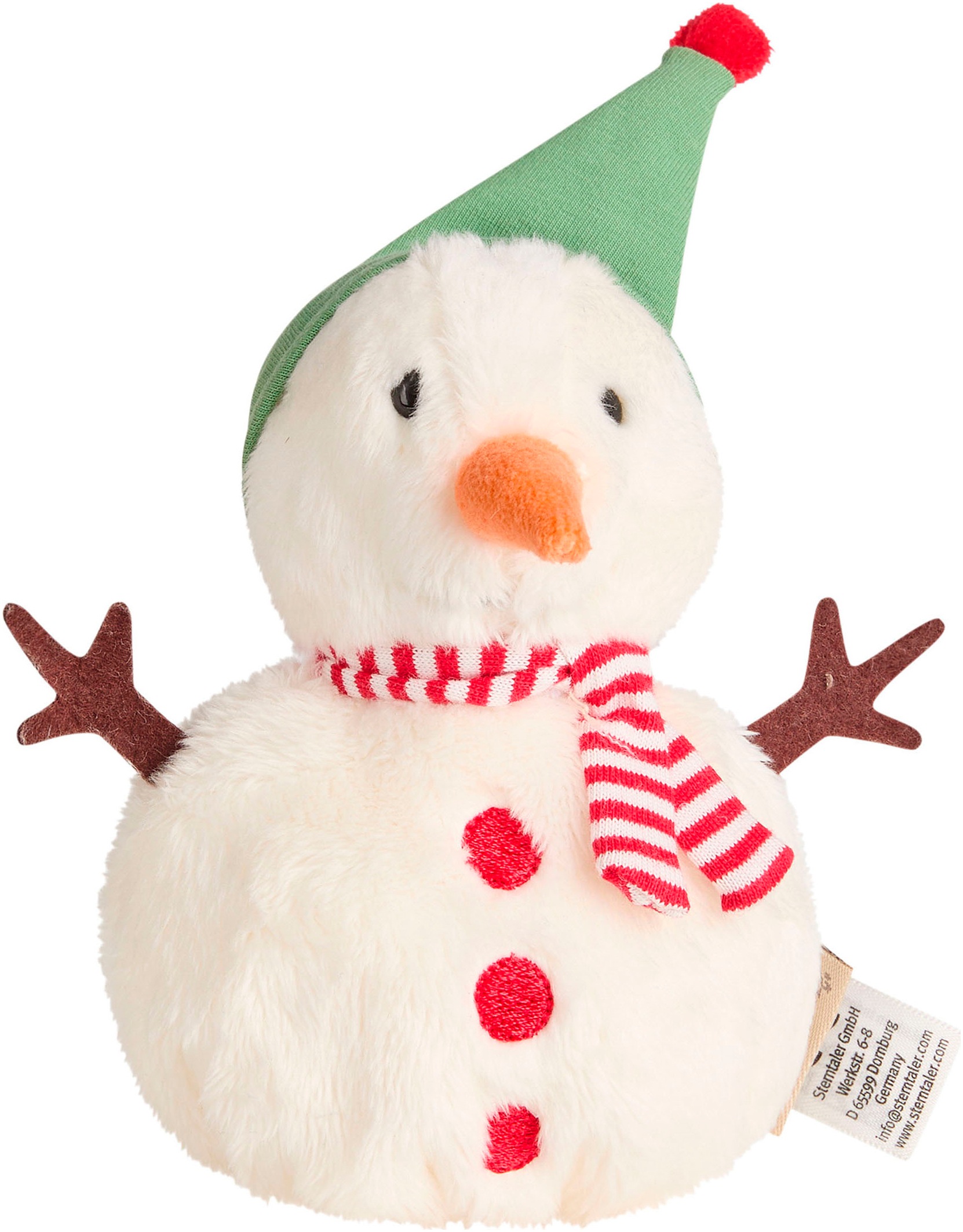 Sterntaler® Rassel »Weihnachtswichtel und Schneemann-Knuddelsäckchen«, (Set, 2 tlg.)