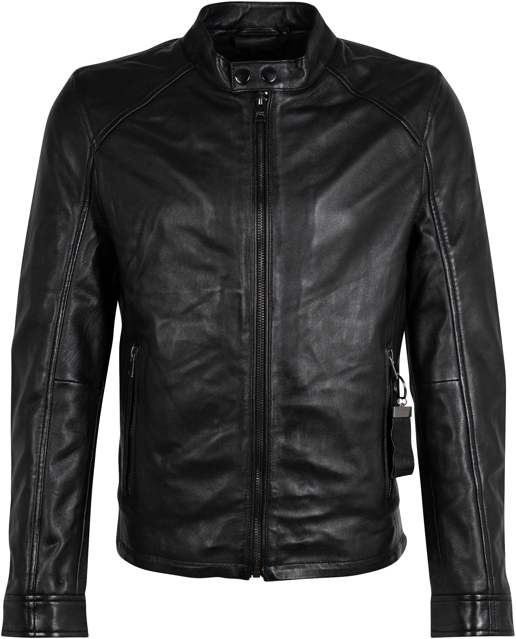 Mauritius Lederjacke »2Mtoji SF«, mit Reißverschluss, Zipperdetail, STehkragen Ziernähte