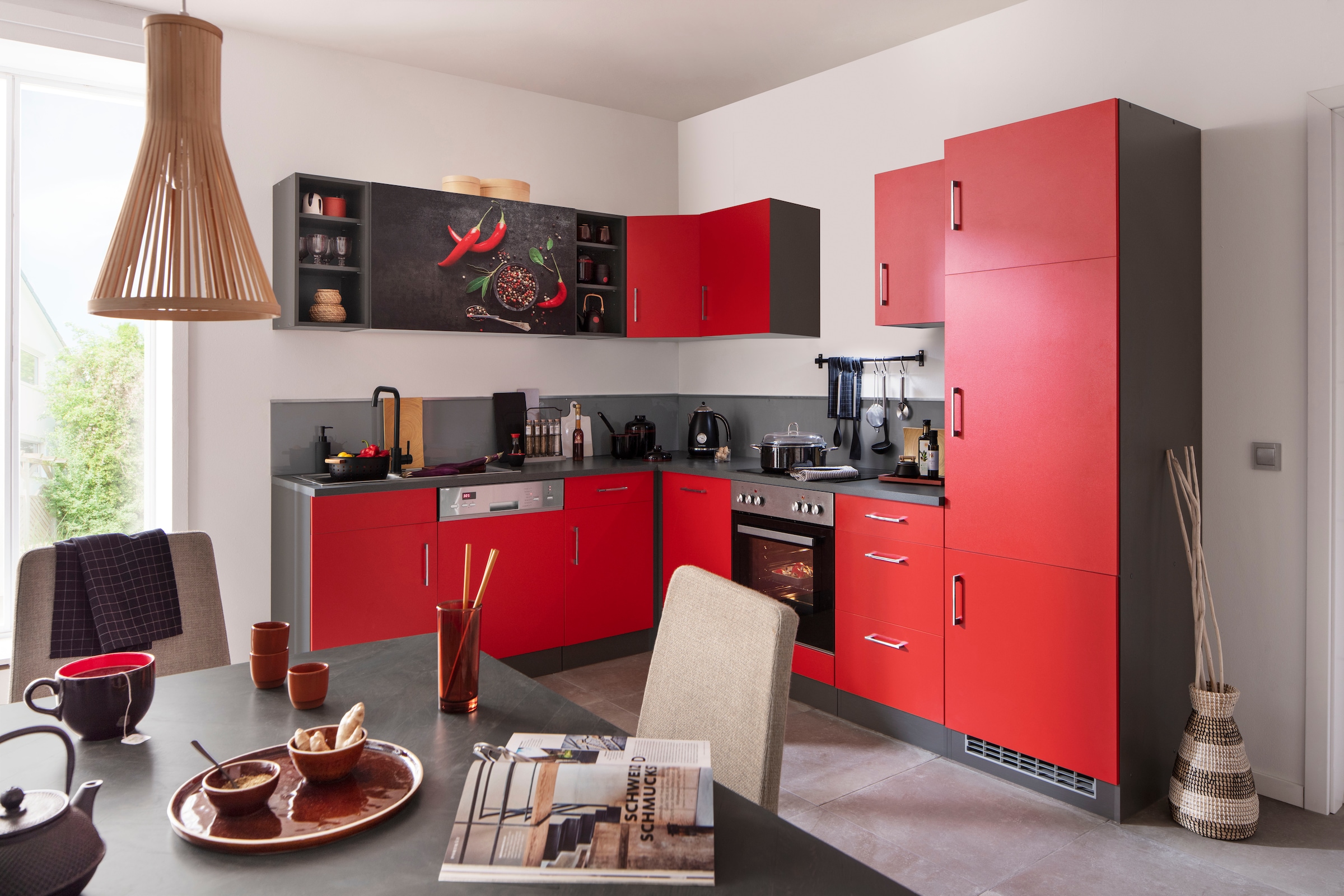 KOCHSTATION Küchenzeile "KS-Paris – Küchen mit einzigartigen Fotomotiven au günstig online kaufen