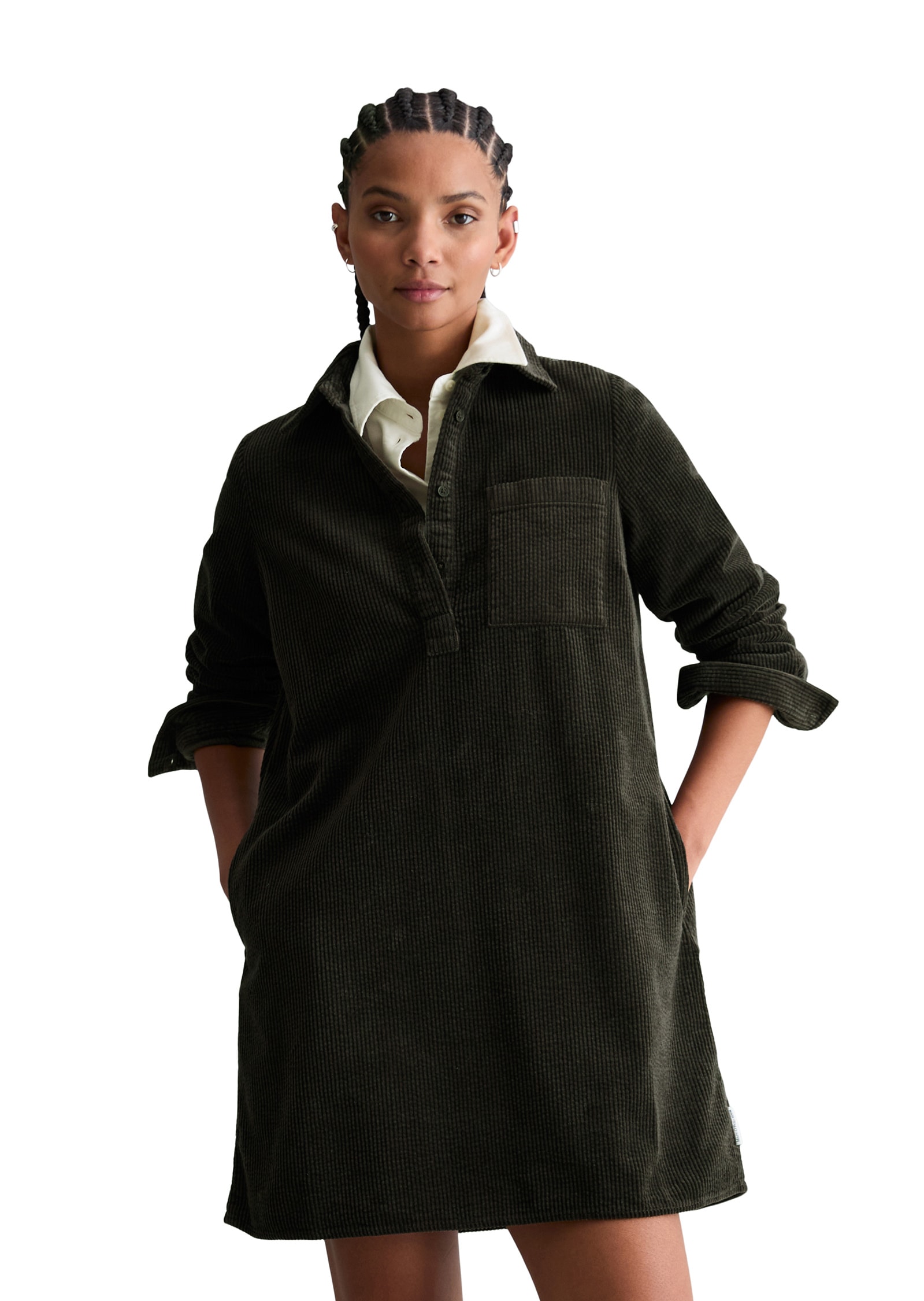 Marc OPolo DENIM Hemdblusenkleid "mit lässiger Bubble-Struktur" günstig online kaufen