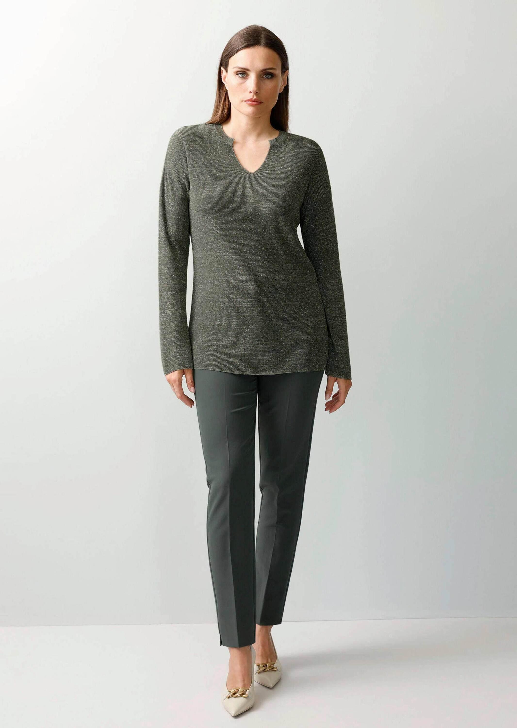 Alba Moda Longpullover "Pullover Pullover mit Effektgarn" günstig online kaufen