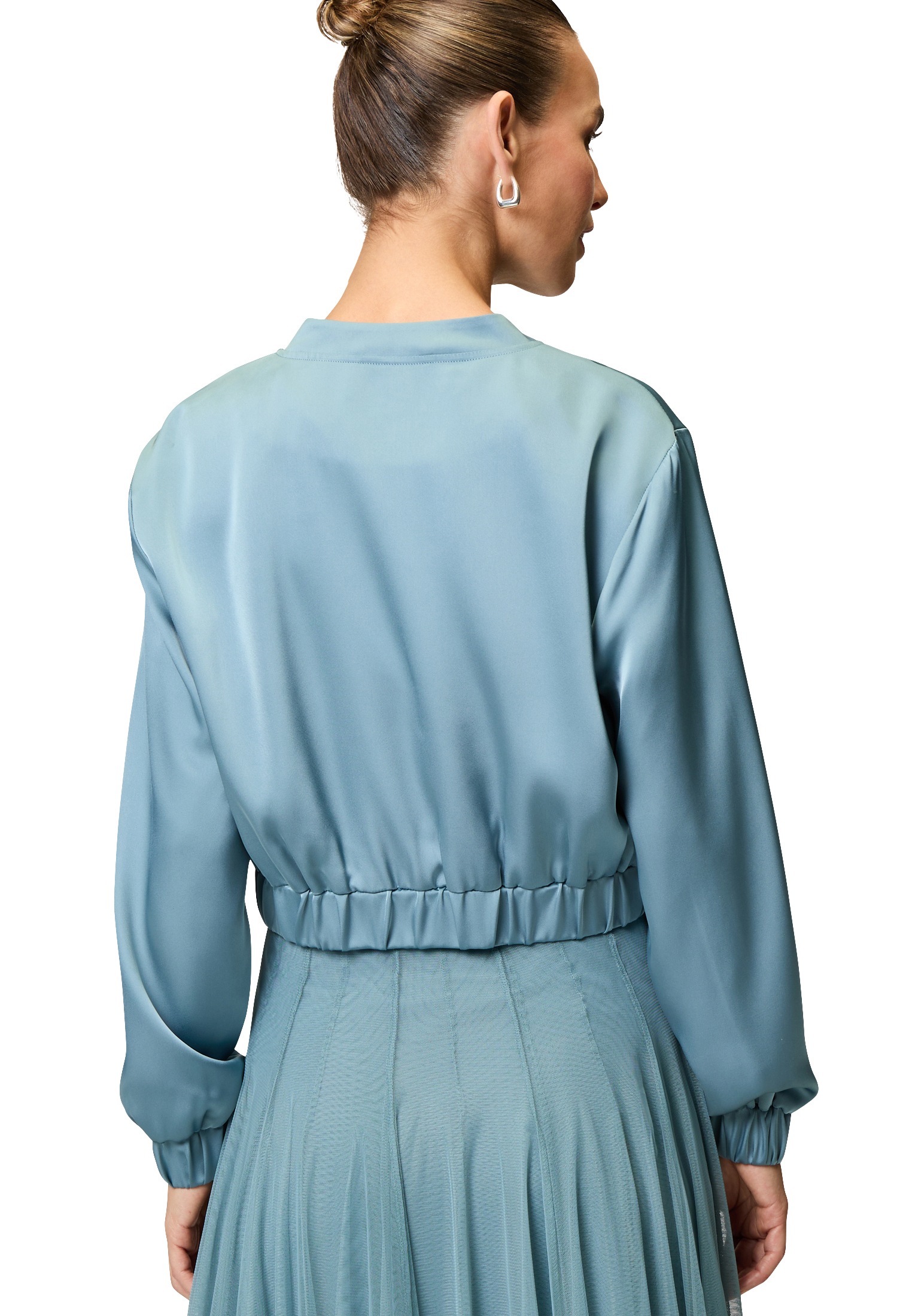 Zero Jackenblazer »zero Satin-Jacke mit Klappentaschen«, weiteres Detail