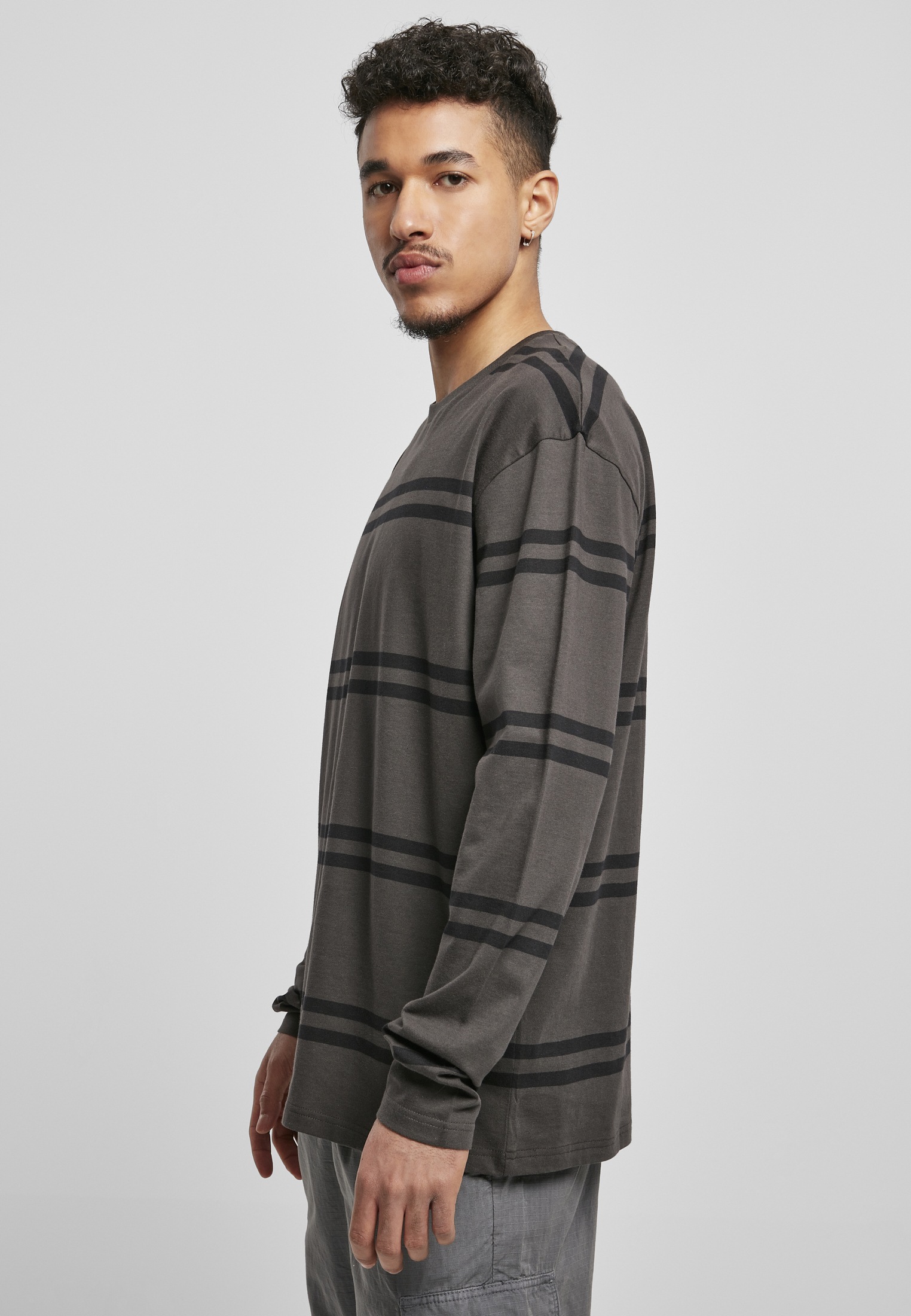 URBAN CLASSICS Langarmshirt »Herren Oversized Striped Longsleeve«, (1 tlg.)  ▷ bestellen | BAUR