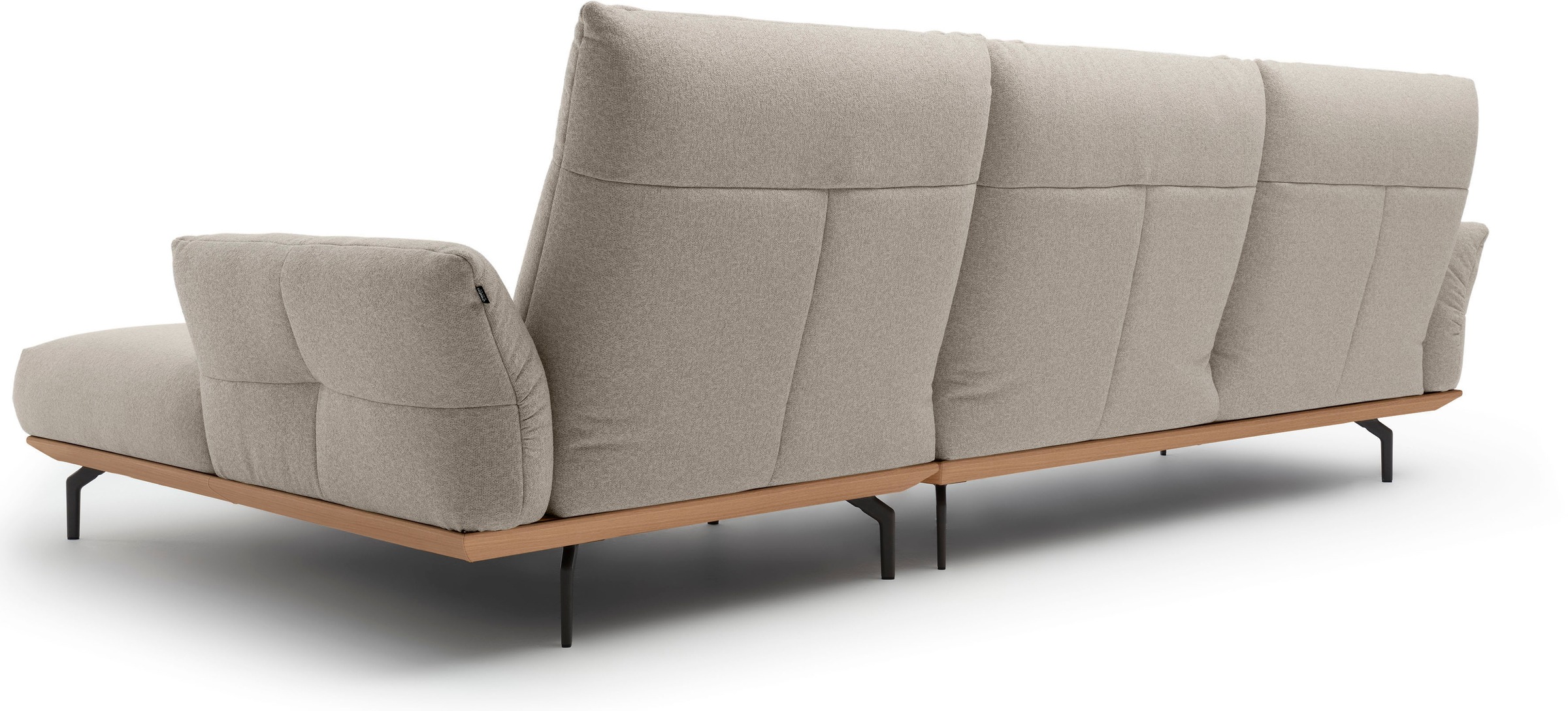 Thumbnail - Creation BY ROLF BENZ Ecksofa "CR.460" Sockel in Eiche, Winkelfüße in Umbragrau, Breite 318 cm