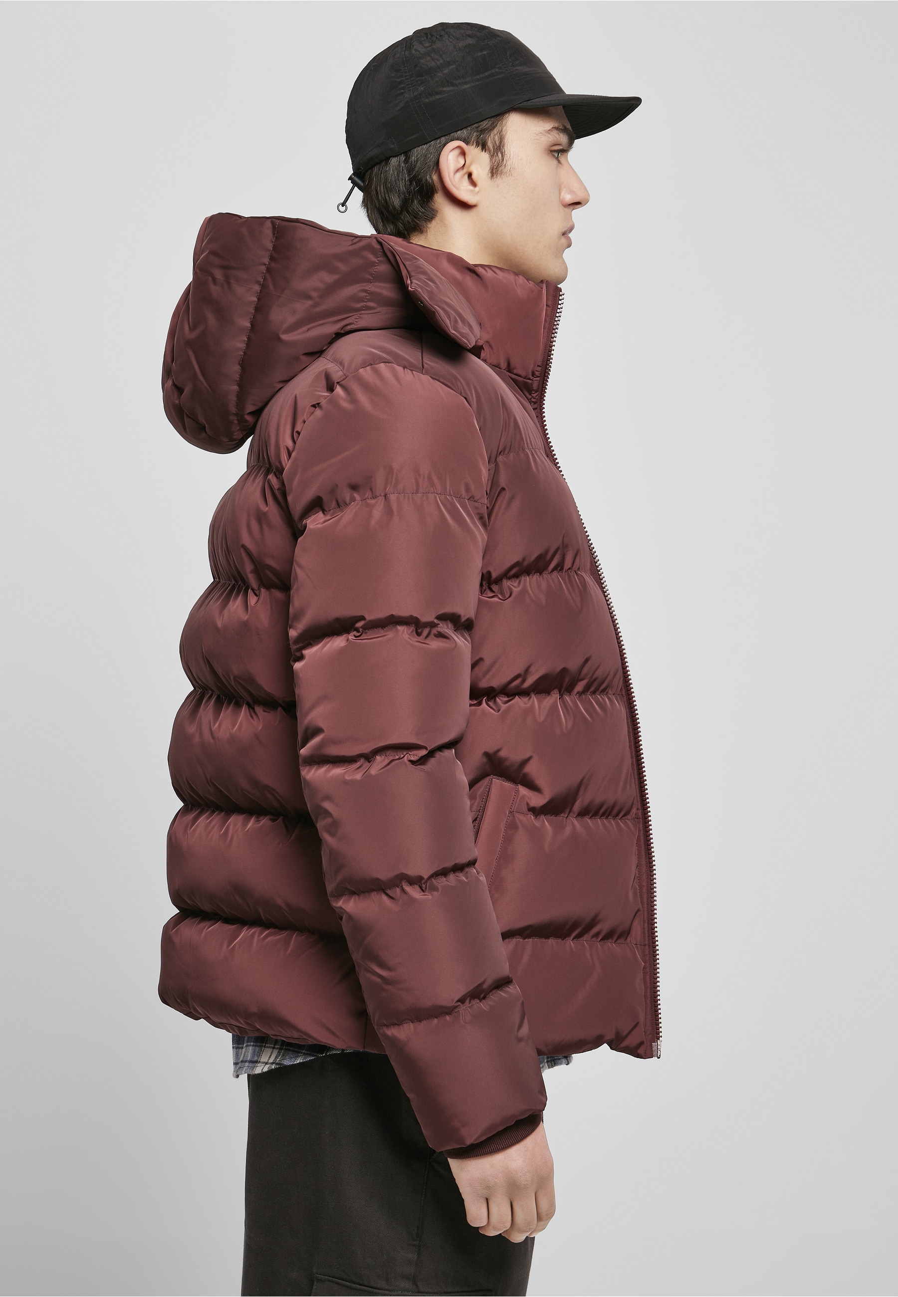 URBAN CLASSICS Allwetterjacke »Urban Classics Herren Hooded Puffer Jacket« 1 Stk. tlg. mit Kapuze