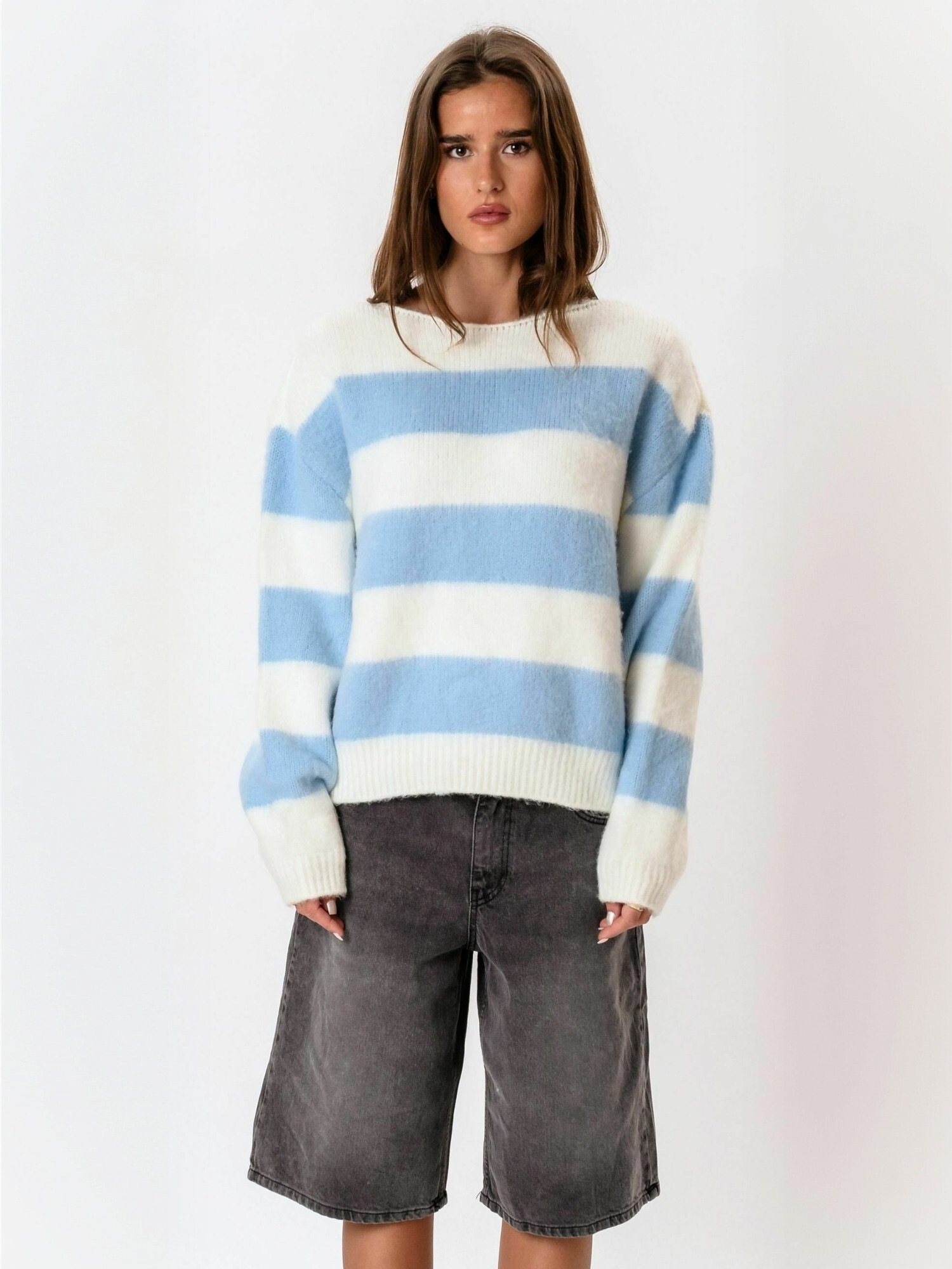 ITS MAY Rundhalspullover »ITS MAY Sweater Striped«