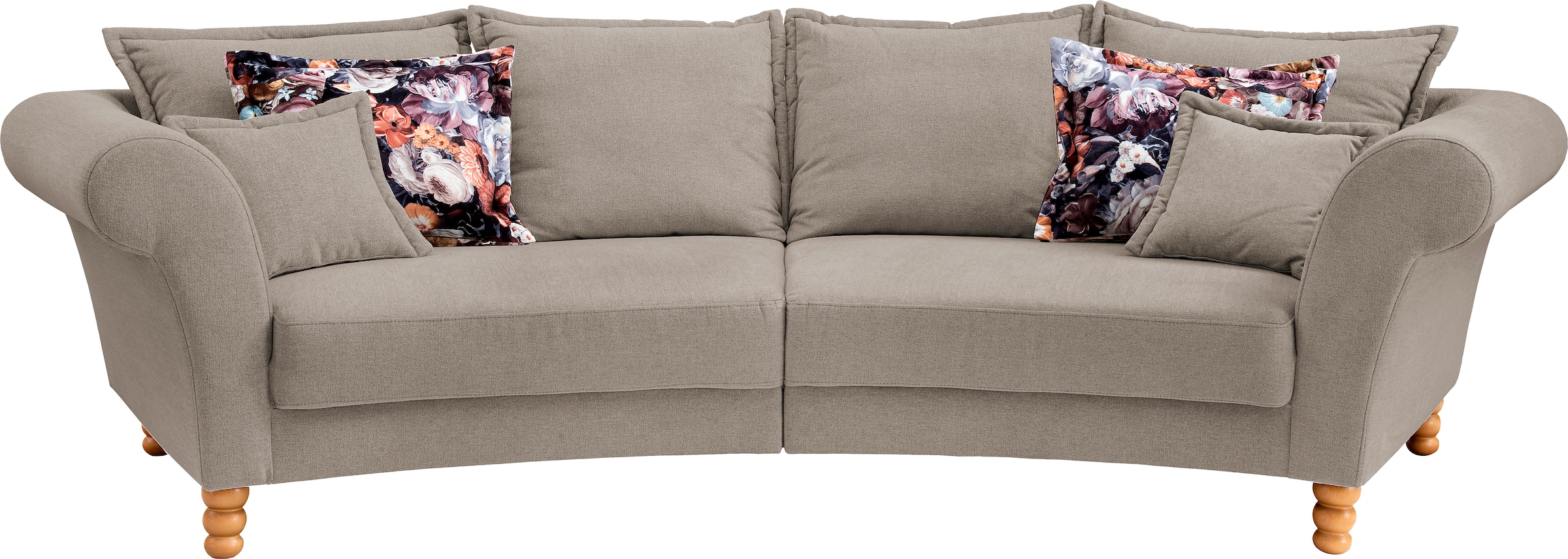 Home affaire Big-Sofa "Tassilo geschwungene Formensprache, bequem, Mega Sof günstig online kaufen