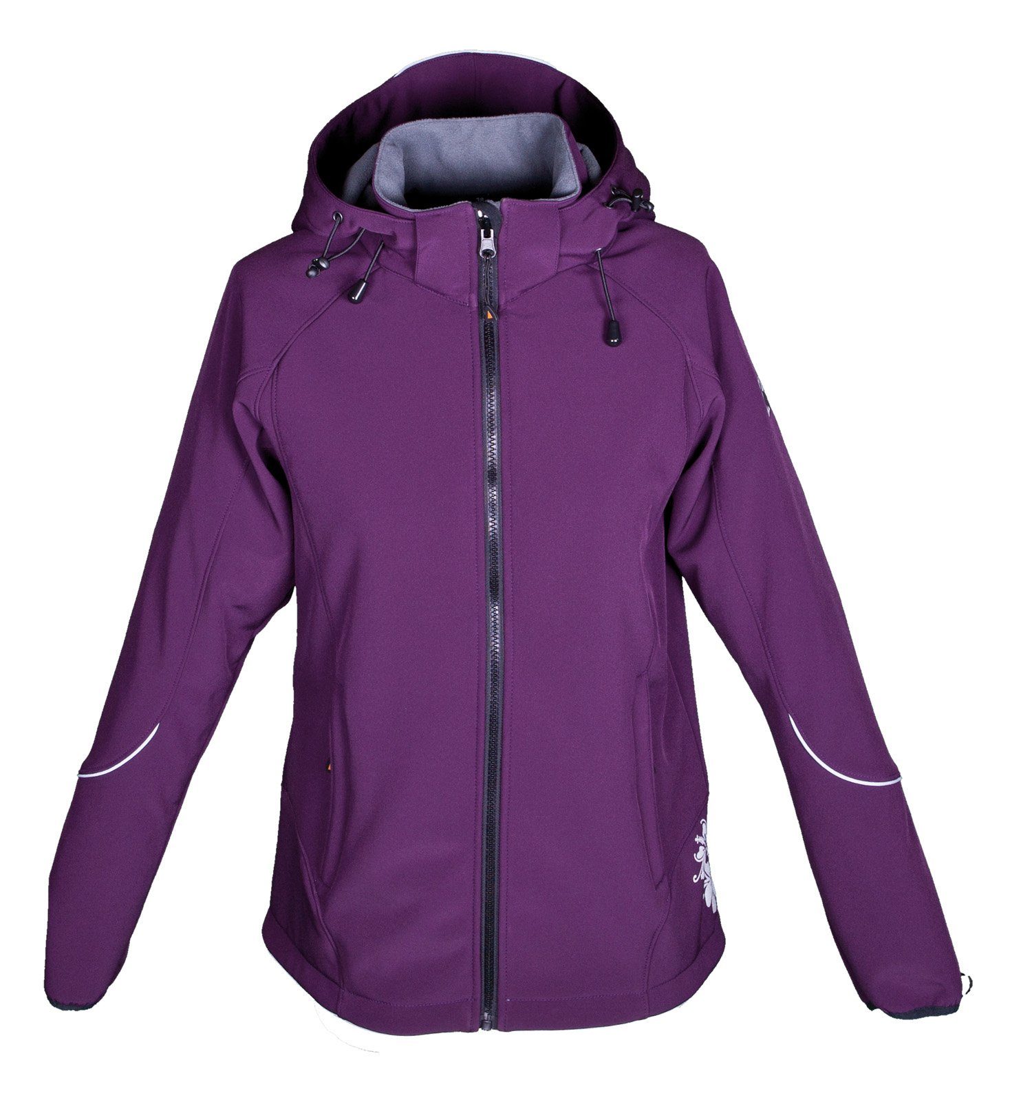 DEPROC Active Softshelljacke "NIGEL PEAK Women" mit Kapuze auch in Großen Größen erhältlich
